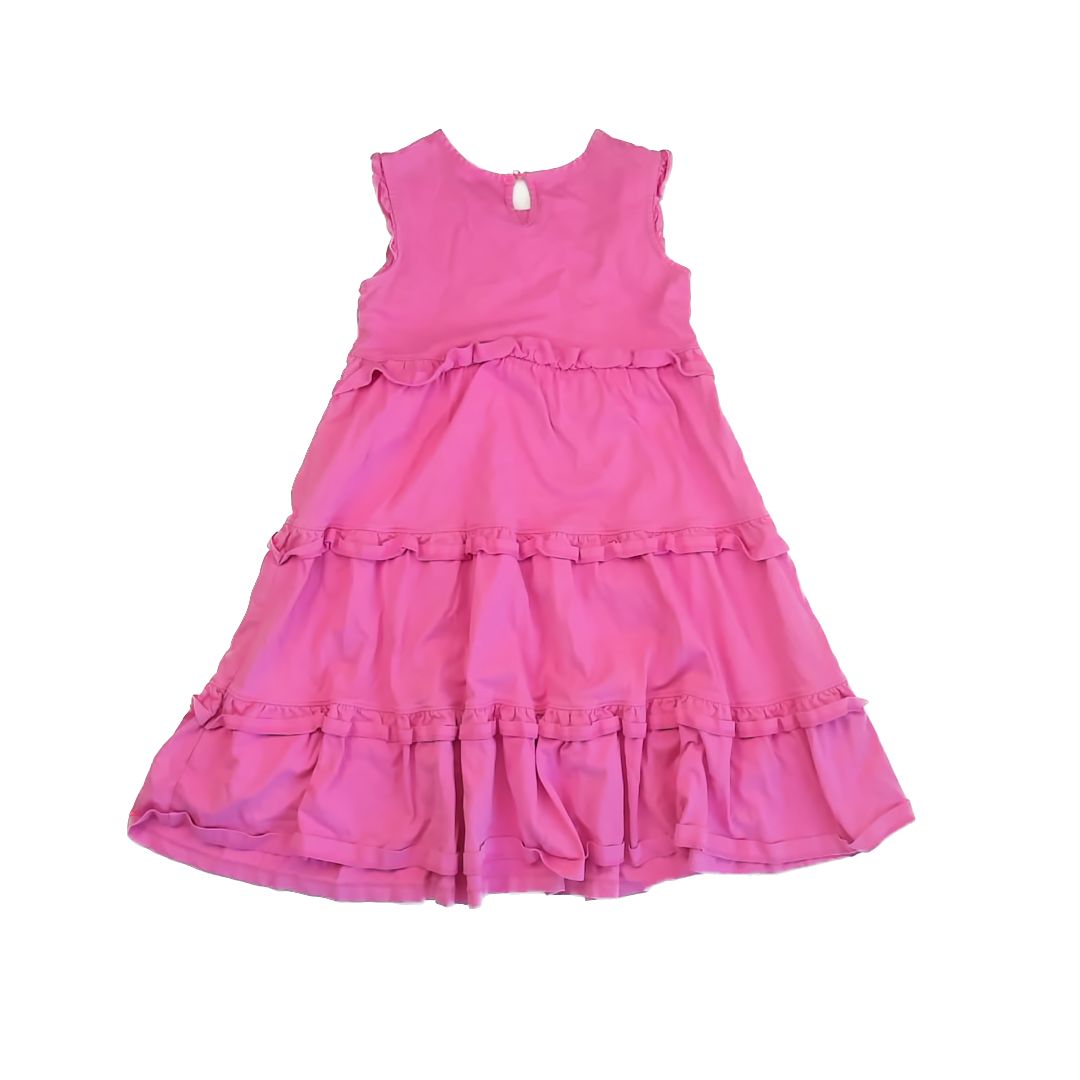 Hanna Andersson Girls Pink Dress Size: 130 (7-8) Pink