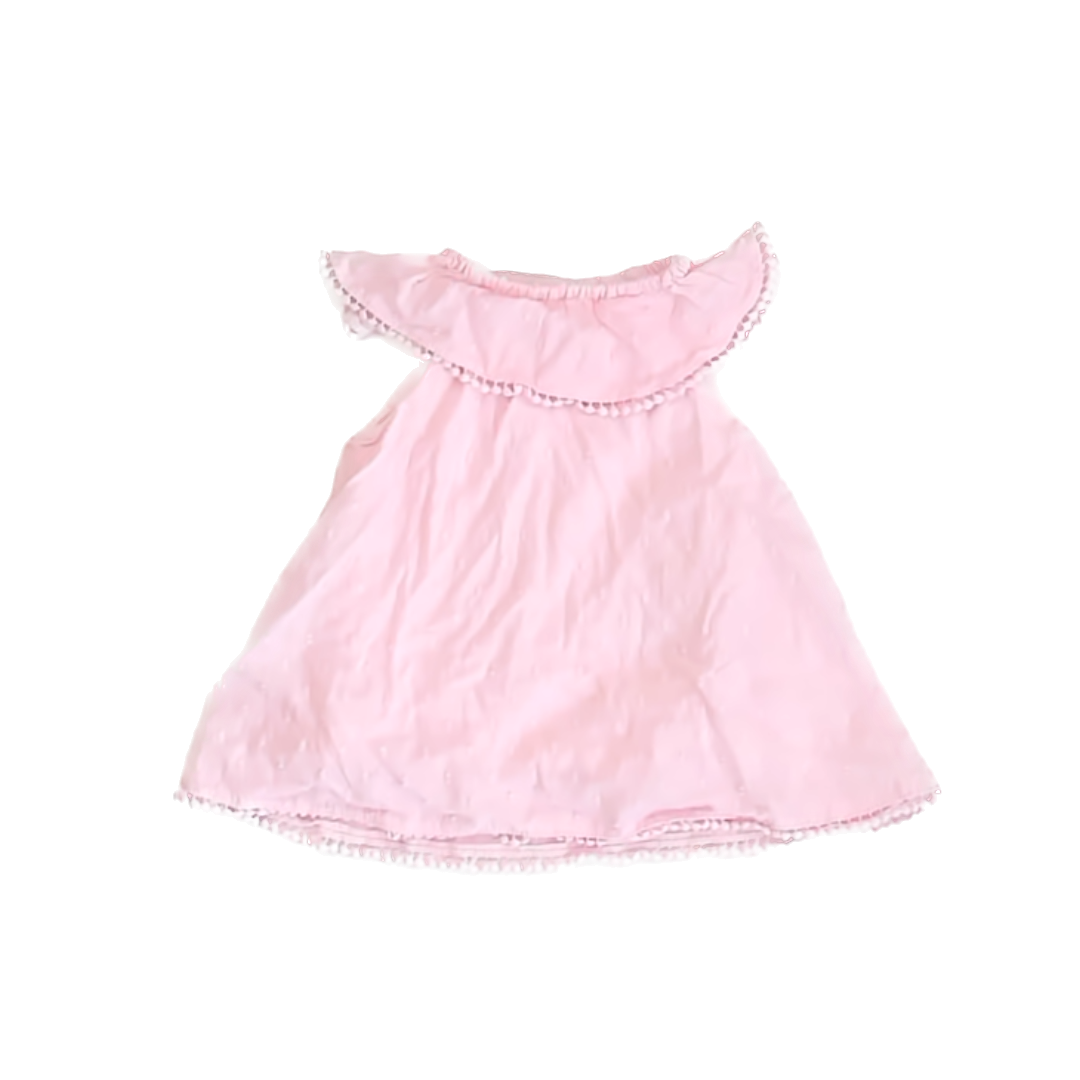 Little Me Girls Pink Sun Dress Size: 12 Months Pink