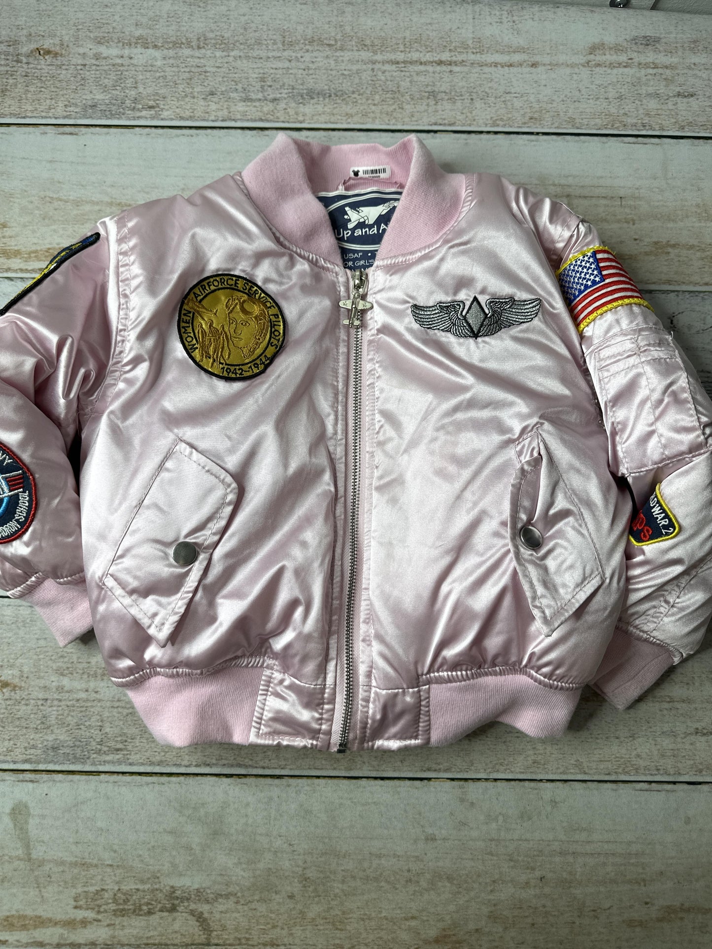 Up And Away Girls pink Jacket Size: 4-5 Years pink