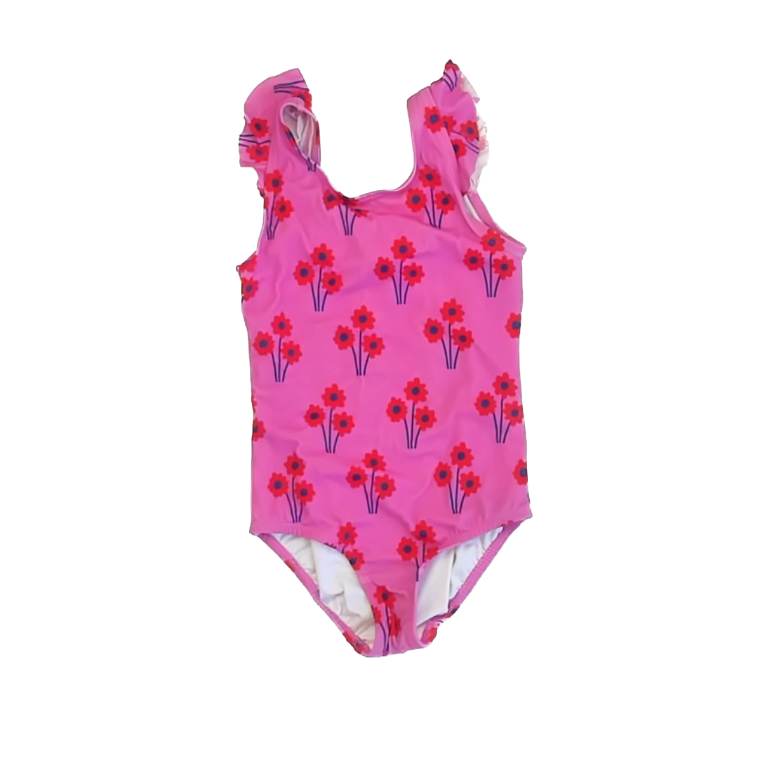 Hanna Andersson Girls Pink 1-piece Swimsuit Size: 5T Pink