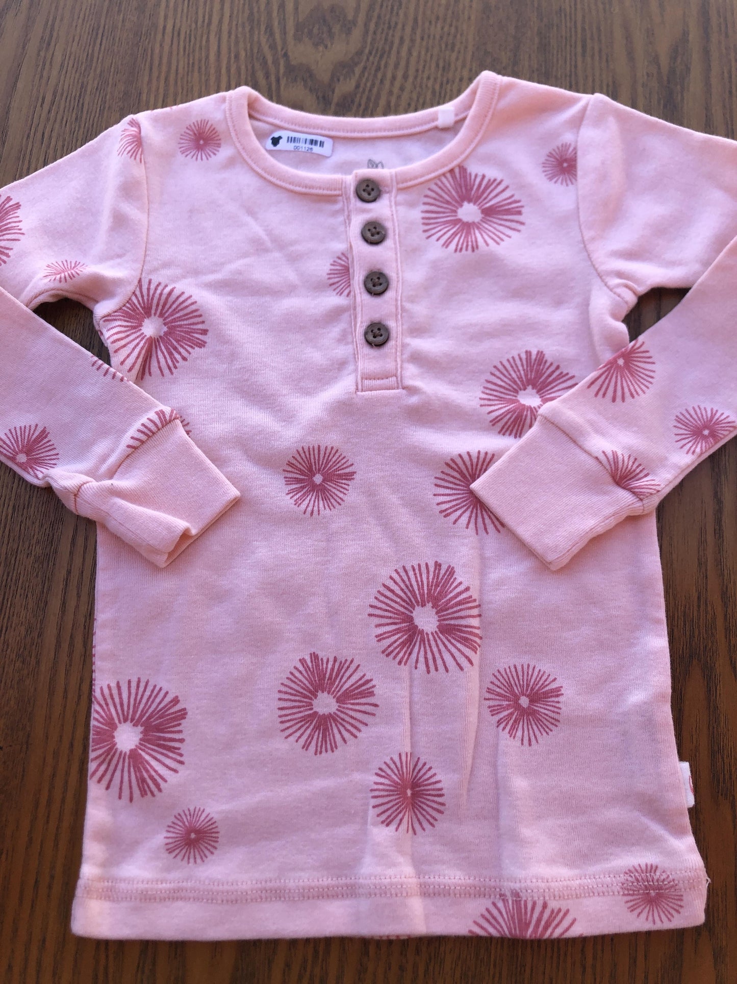 Oliver & Rain Girls pink Pajamas Size: 2 years pink