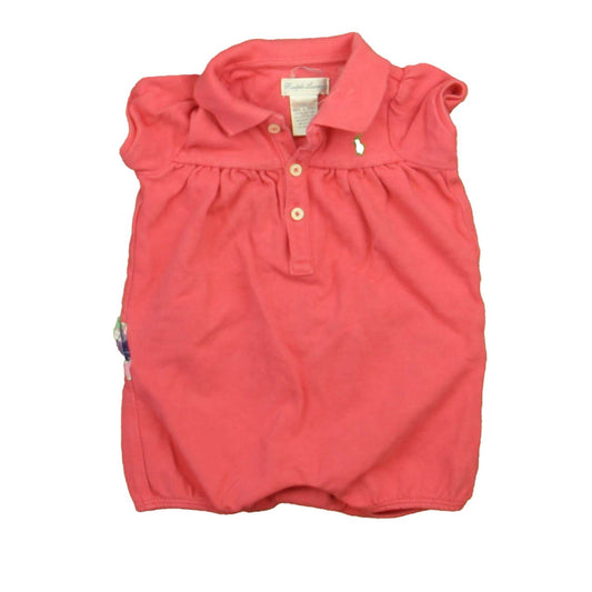 Ralph Lauren Girls Pink Romper Size: 6 Months Pink