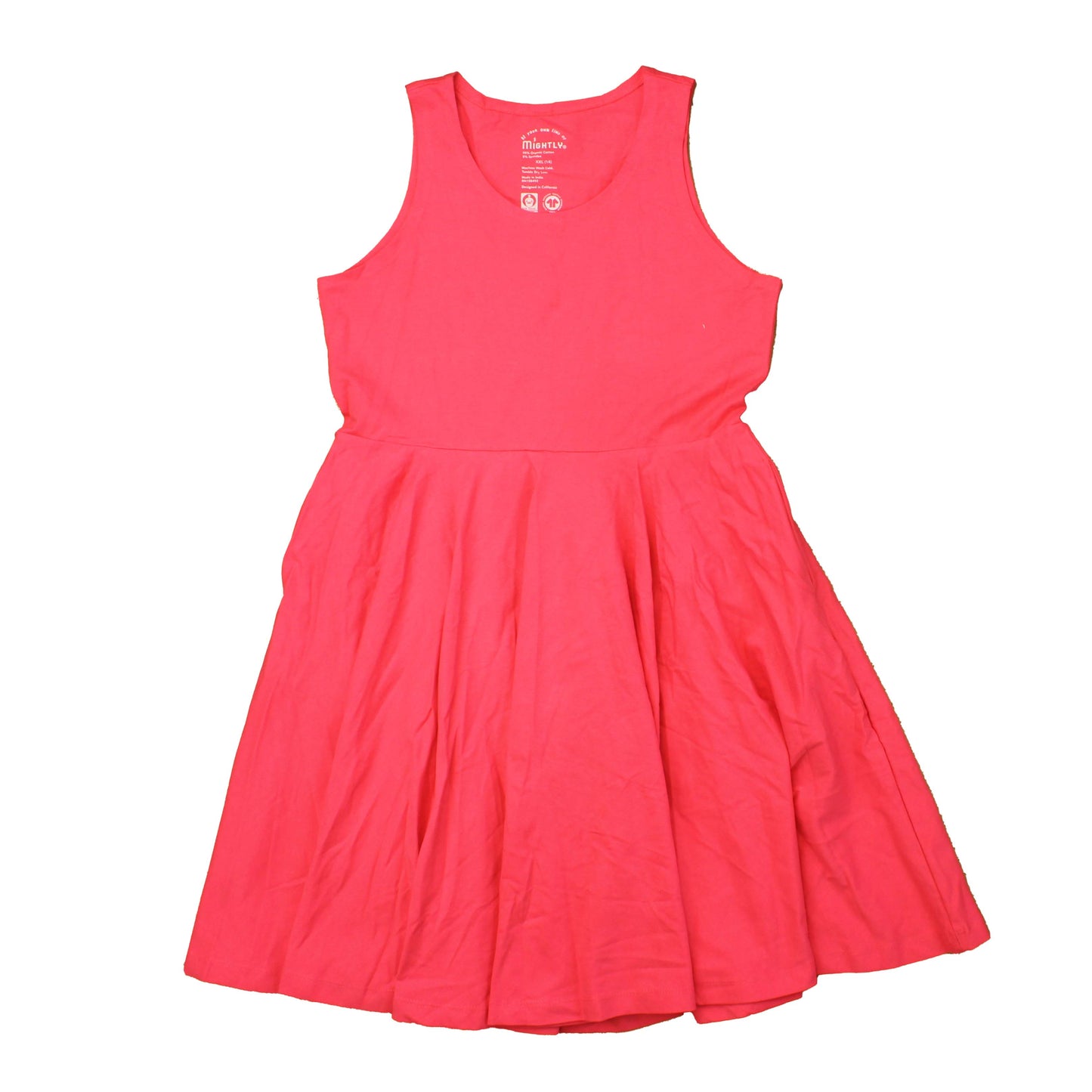 Mightly Girls Pink Dress Size: 6-14 Years Pink