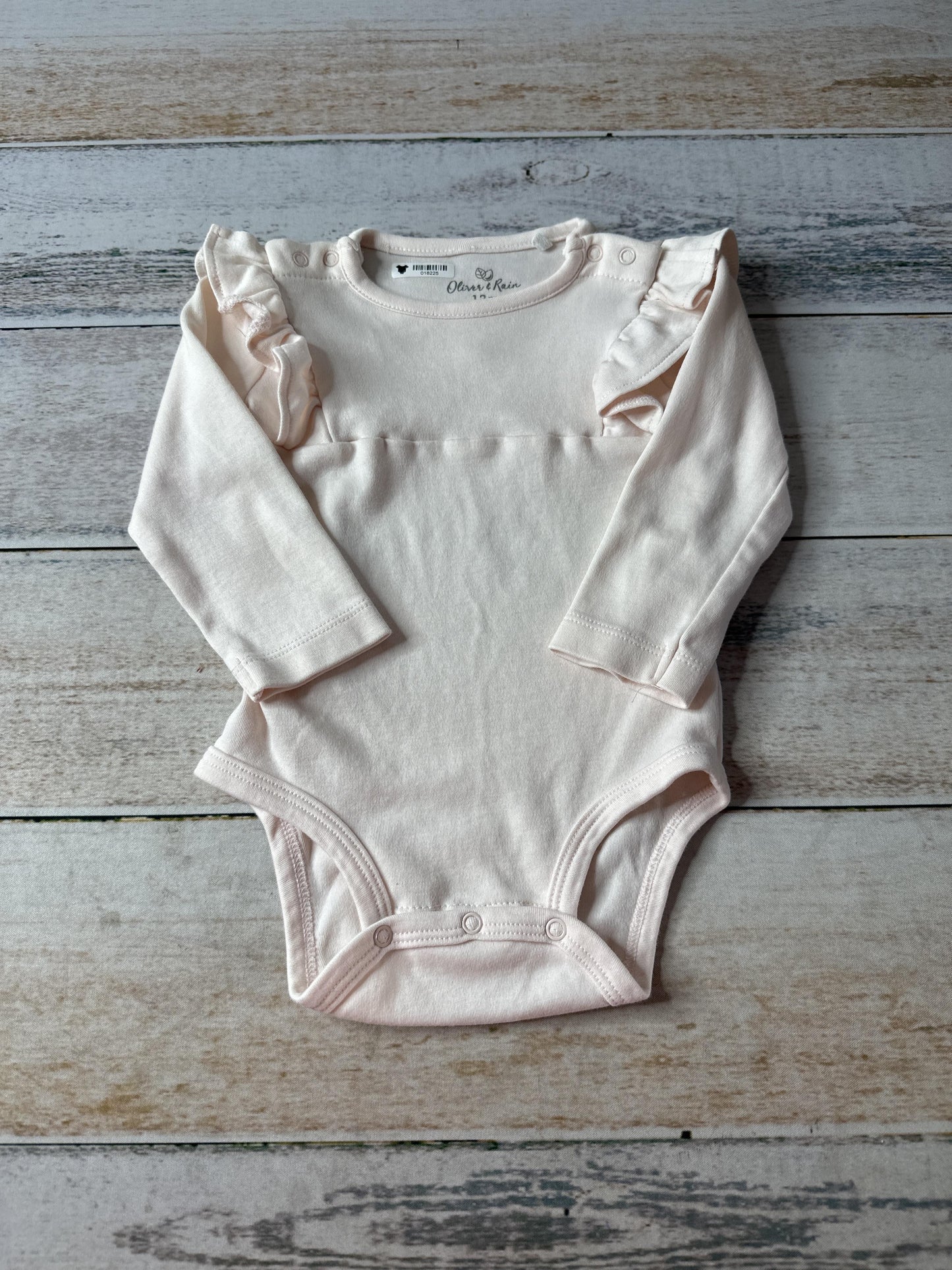 Oliver & Rain Girls pink Onesie Size: 12-18 months pink