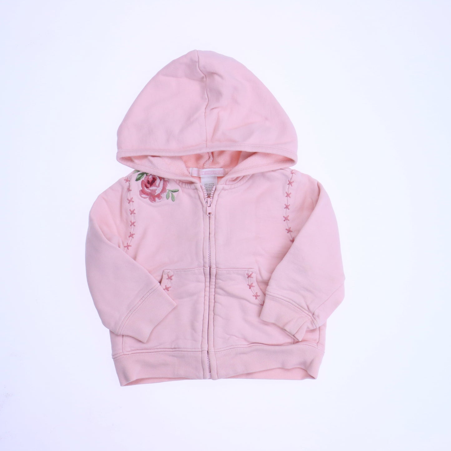 Janie and Jack Girls Pink Hoodie Size: 6-12 Months Pink