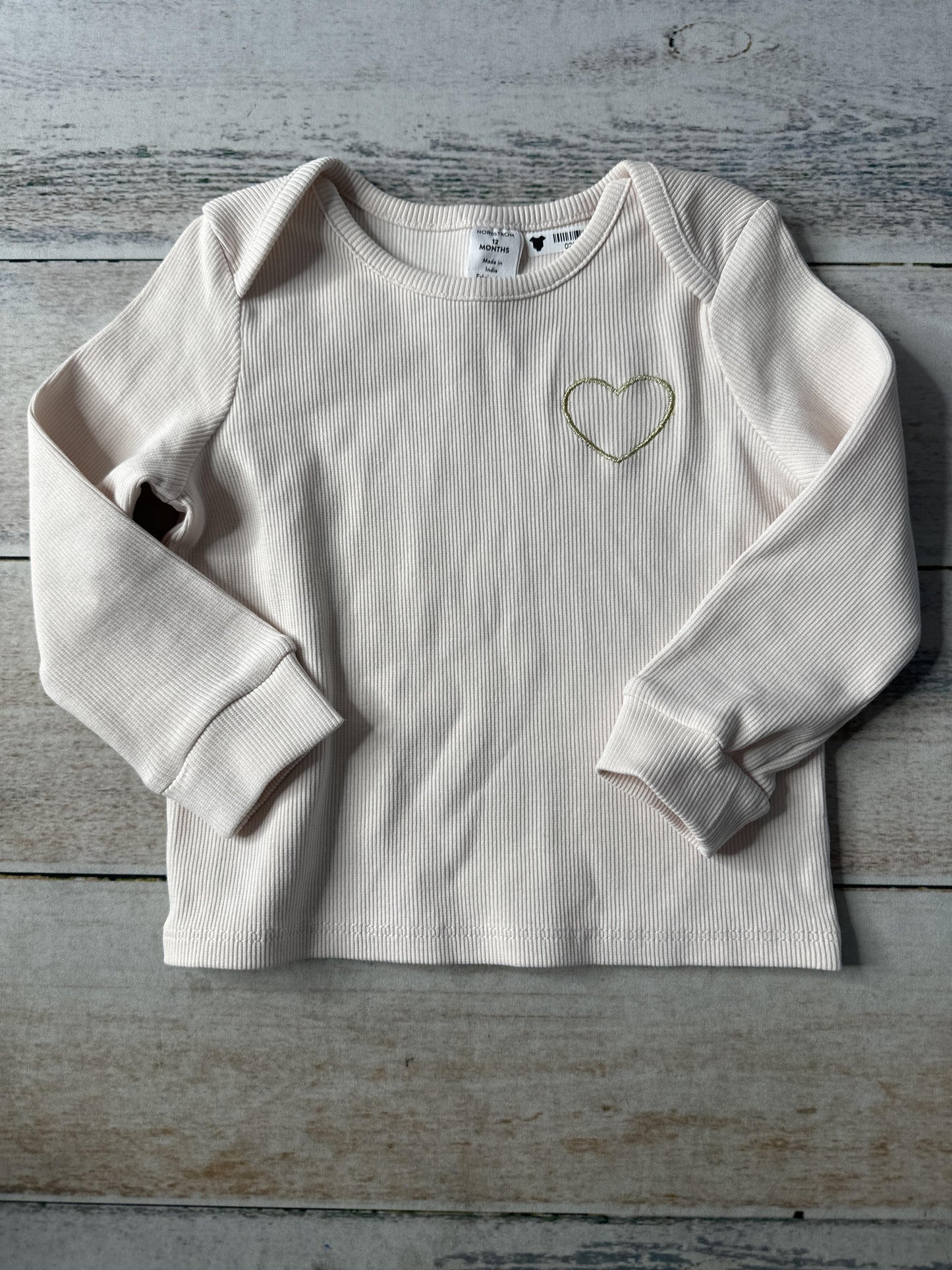 Nordstrom Girls pink Long Sleeve T-Shirt Size: 12 months pink