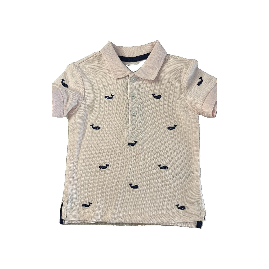 Little Me Unisex pink Polo Shirt Size: 18 months pink