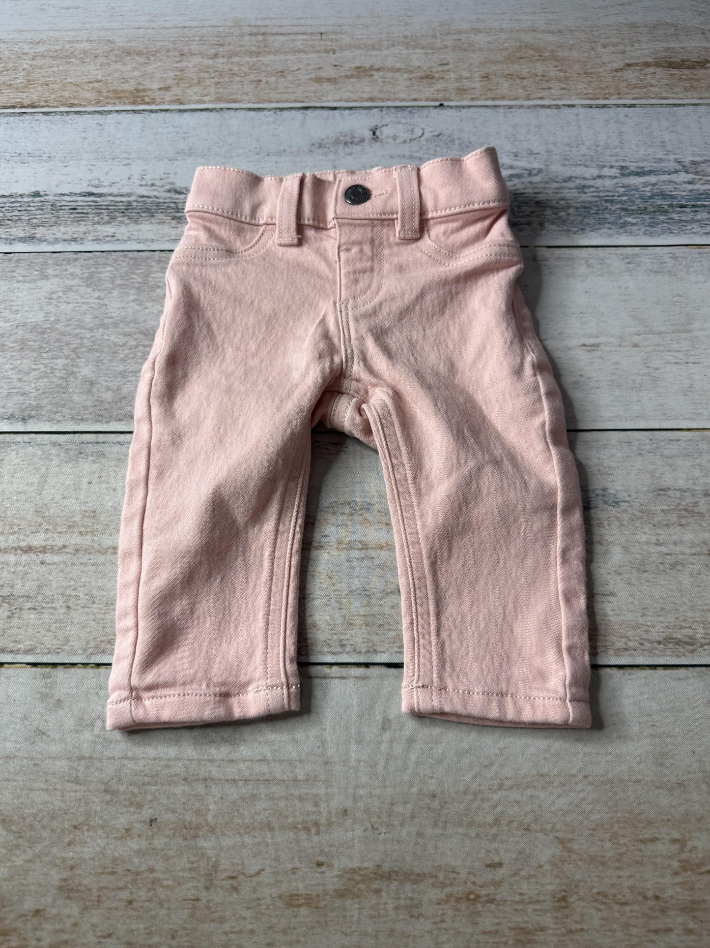 Okie Dokie Unisex pink Jeans Size: 3 months pink