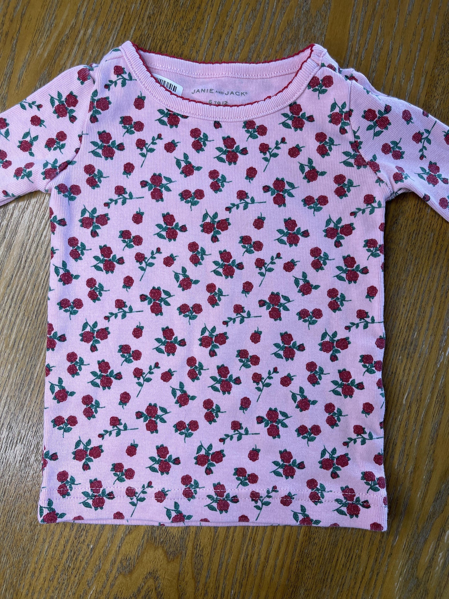 Janie and Jack Girls pink Pajamas Size: 6-12 months pink