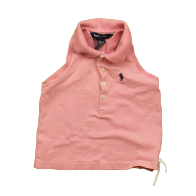 Ralph Lauren Girls Pink Polo Shirt Size: 3T Pink