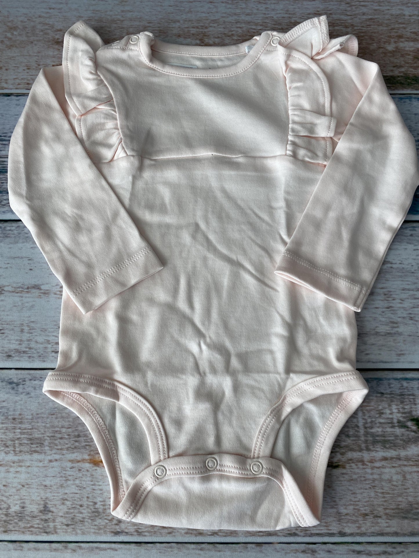 Oliver & Rain Girls pink Onesie Size: 12M pink
