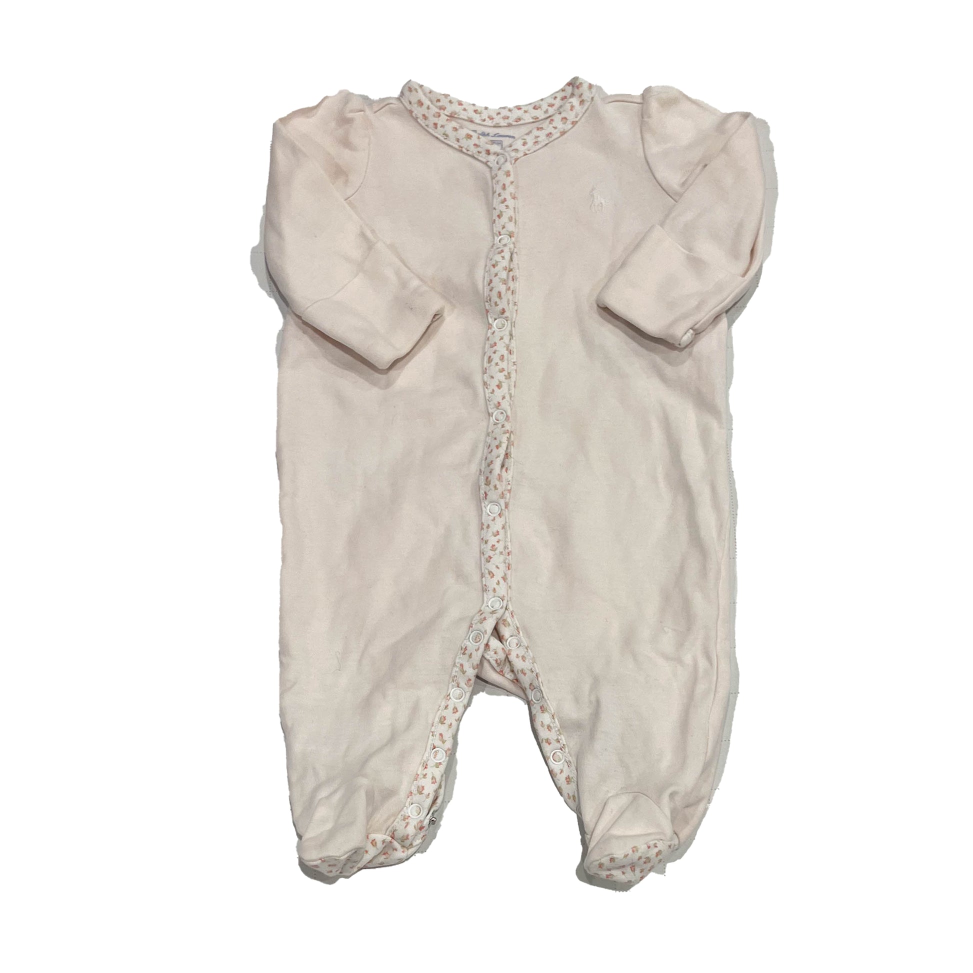 Ralph Lauren Girls Pink Long Sleeve Outfit Size: 3 Months Pink