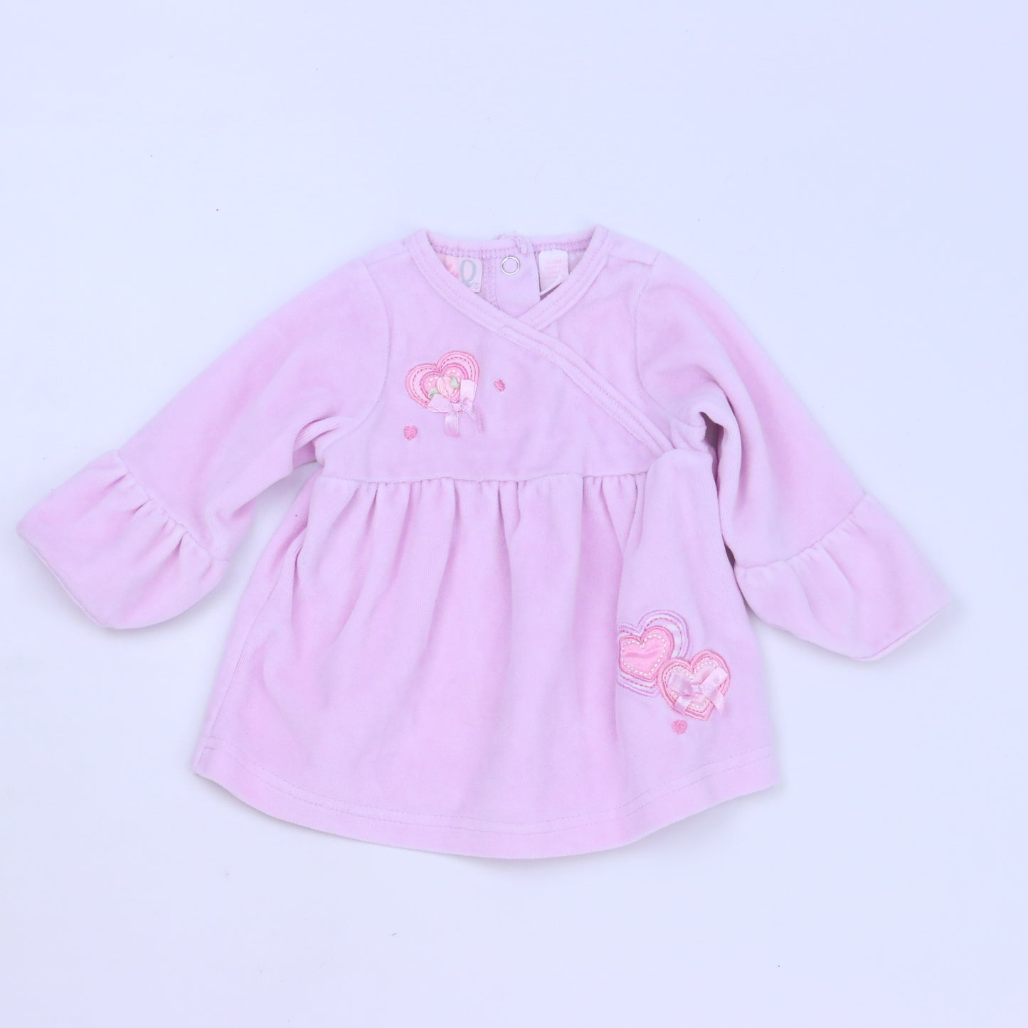 Baby Q Girls Pink Long Sleeve Shirt Size: 3-6 Months Pink