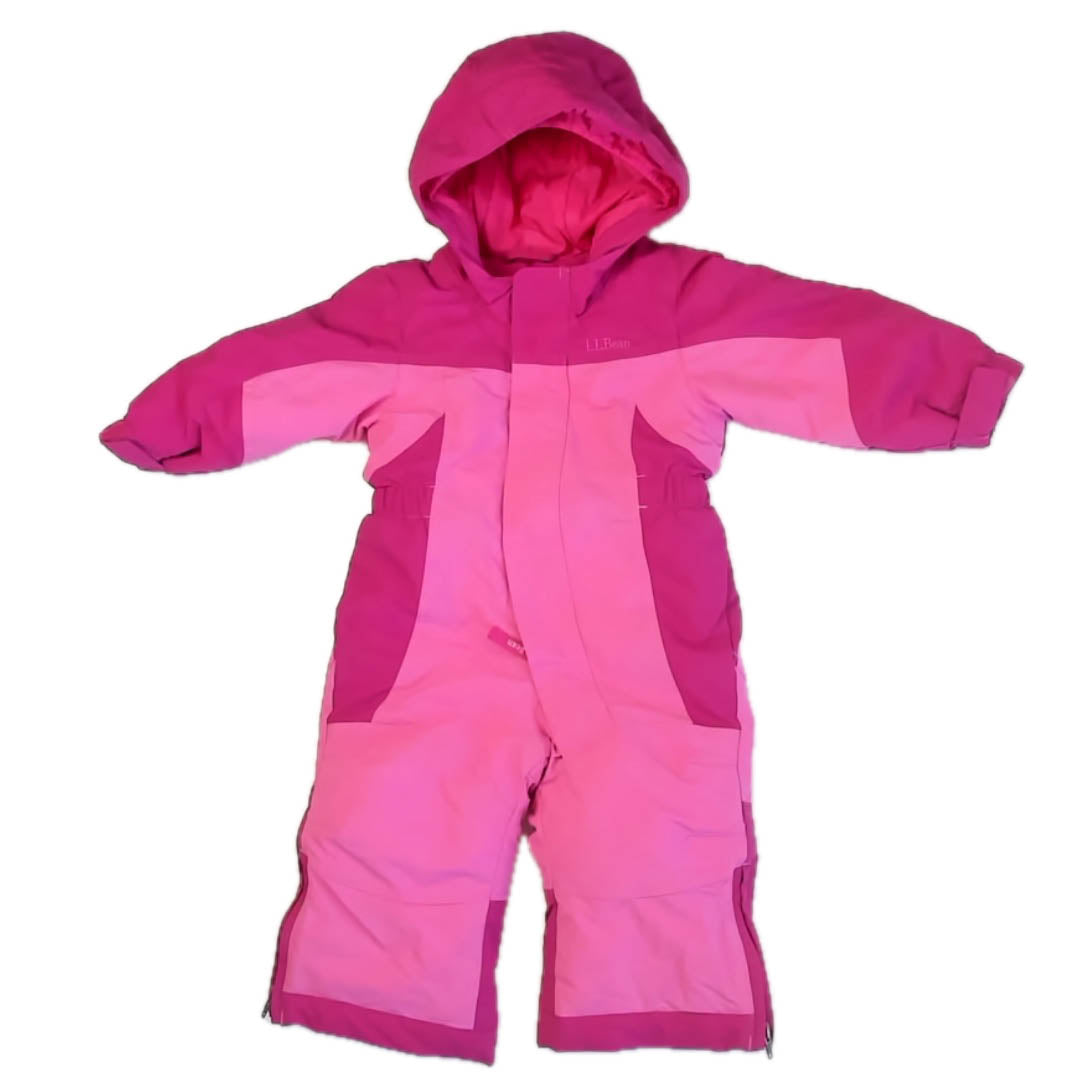 L.L. Bean Girls Pink Snowsuit Size: 12 Months Pink