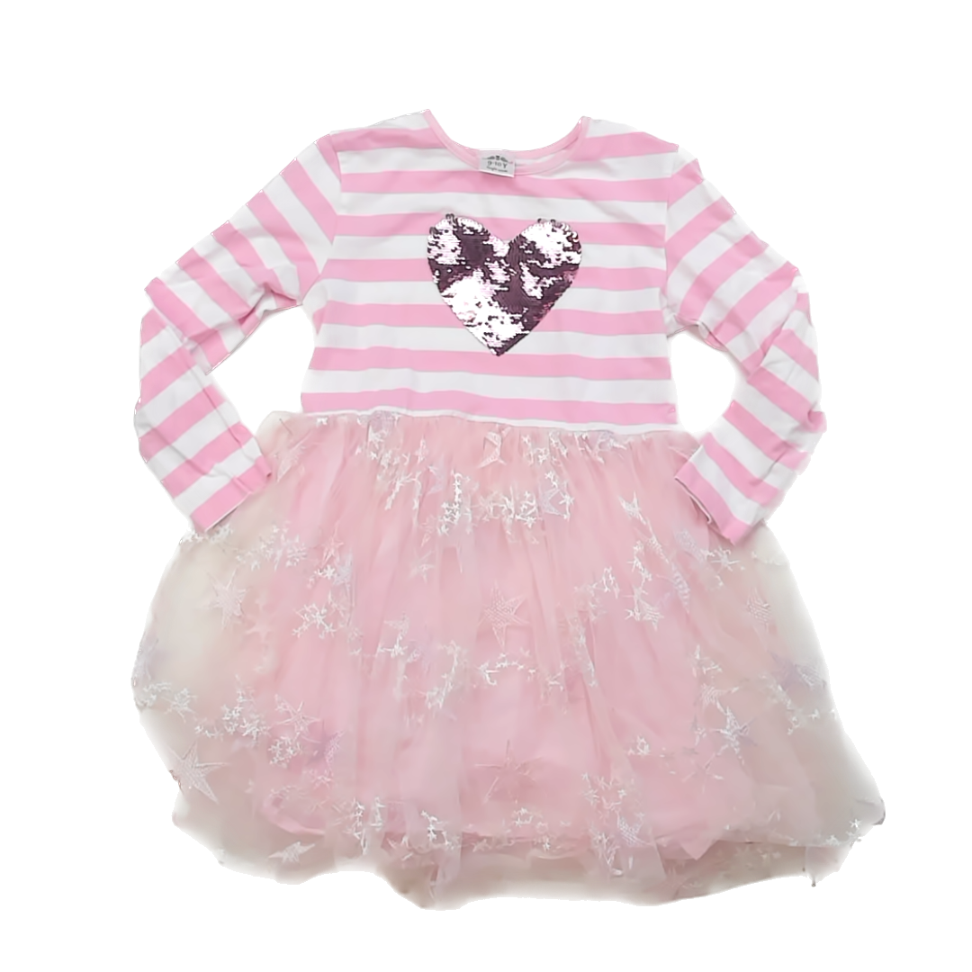 Unknown Girls Pink Dress Size: 9-10 Years Pink