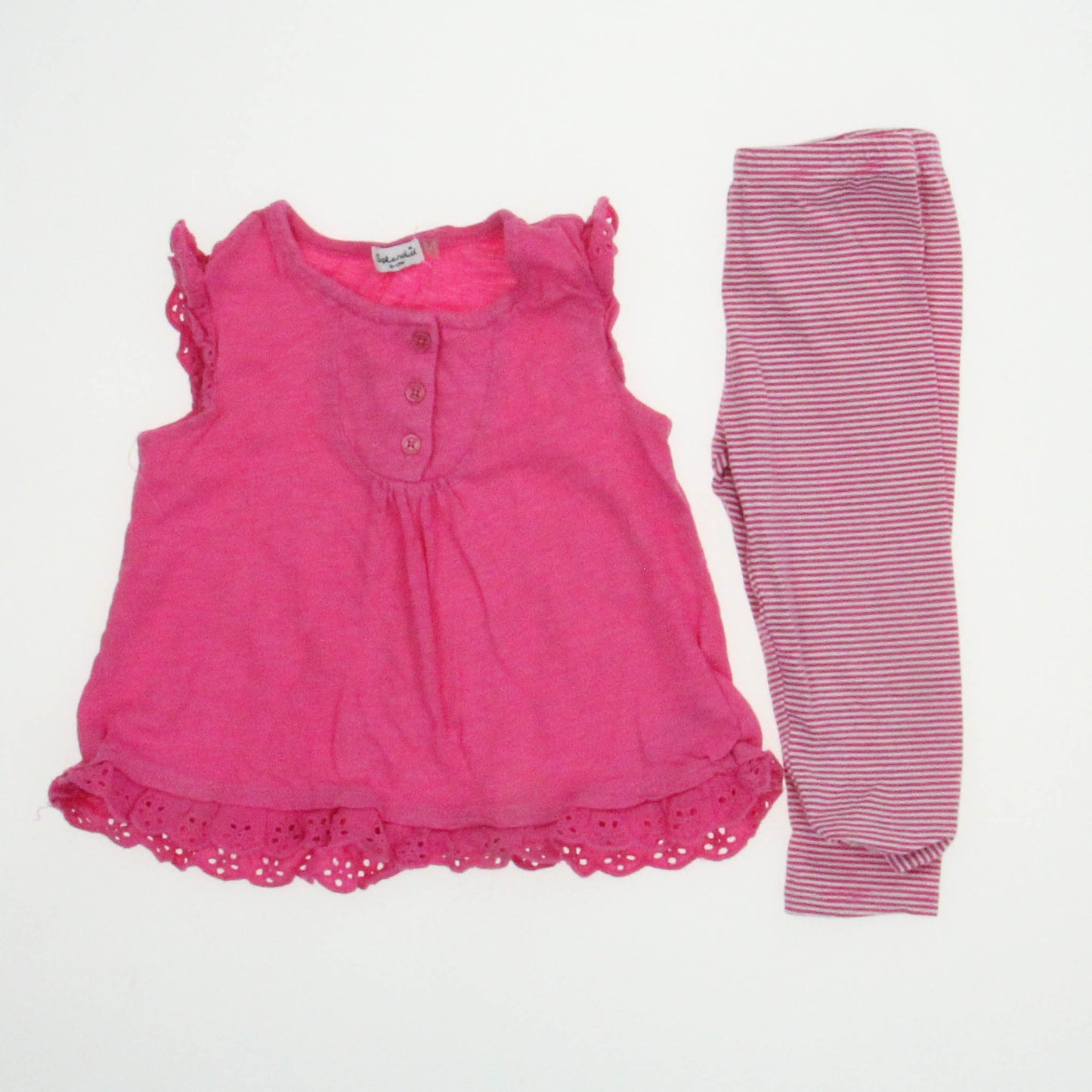 Splendid Girls Pink Apparel Sets Size: 6-12 Months Pink