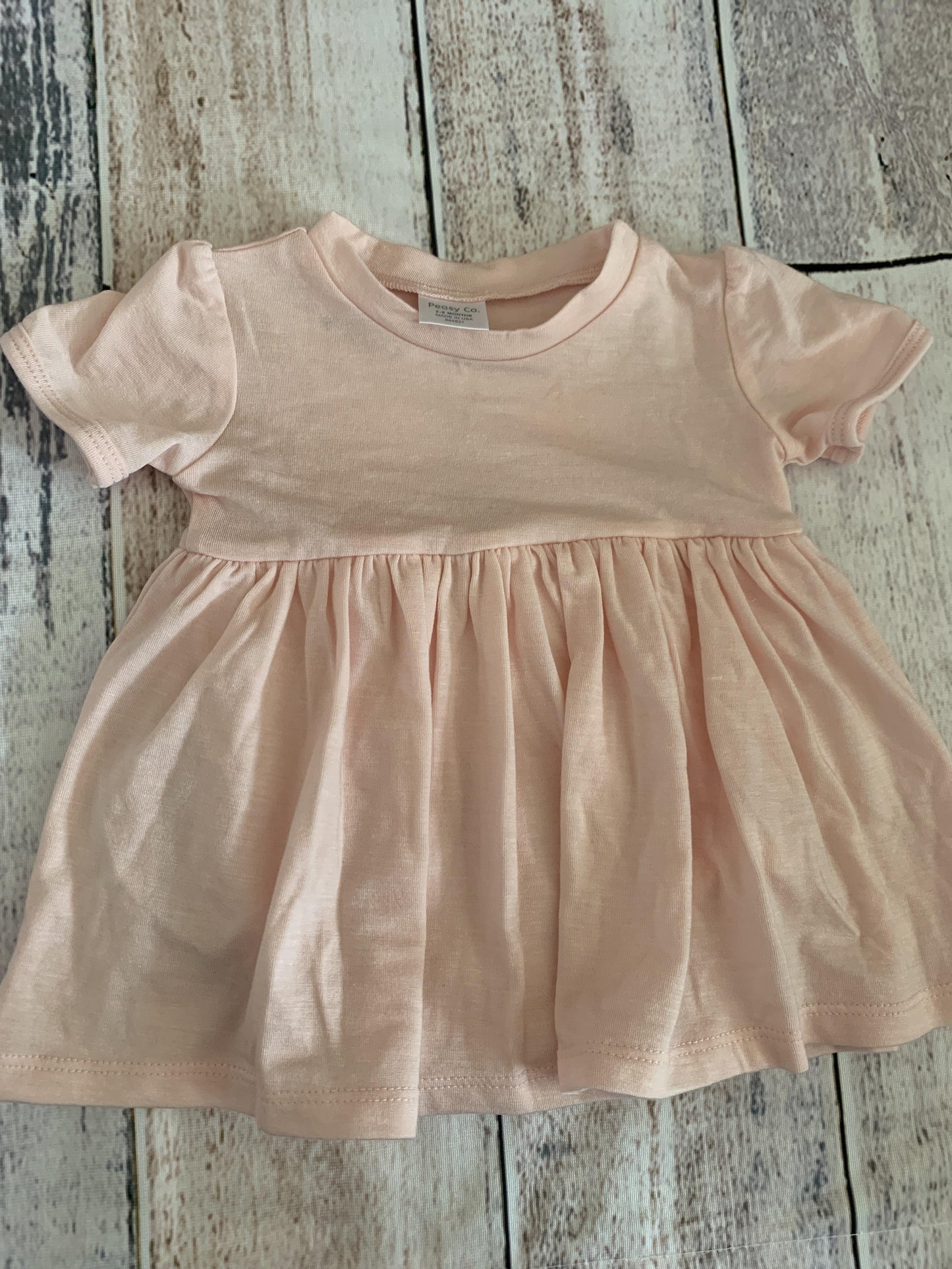 Peasy Girls pink Dress Size: 3-6 months pink