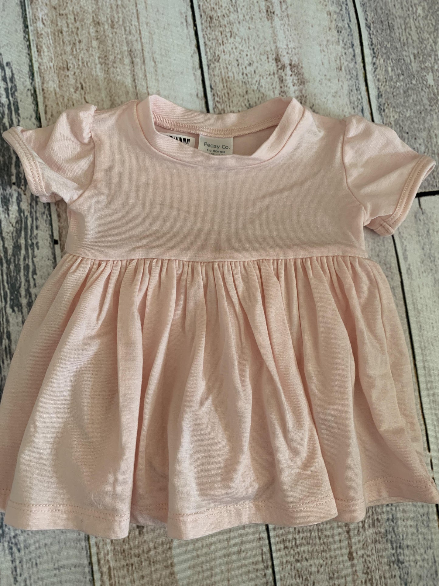 Peasy Girls pink Dress Size: 0-3 months pink