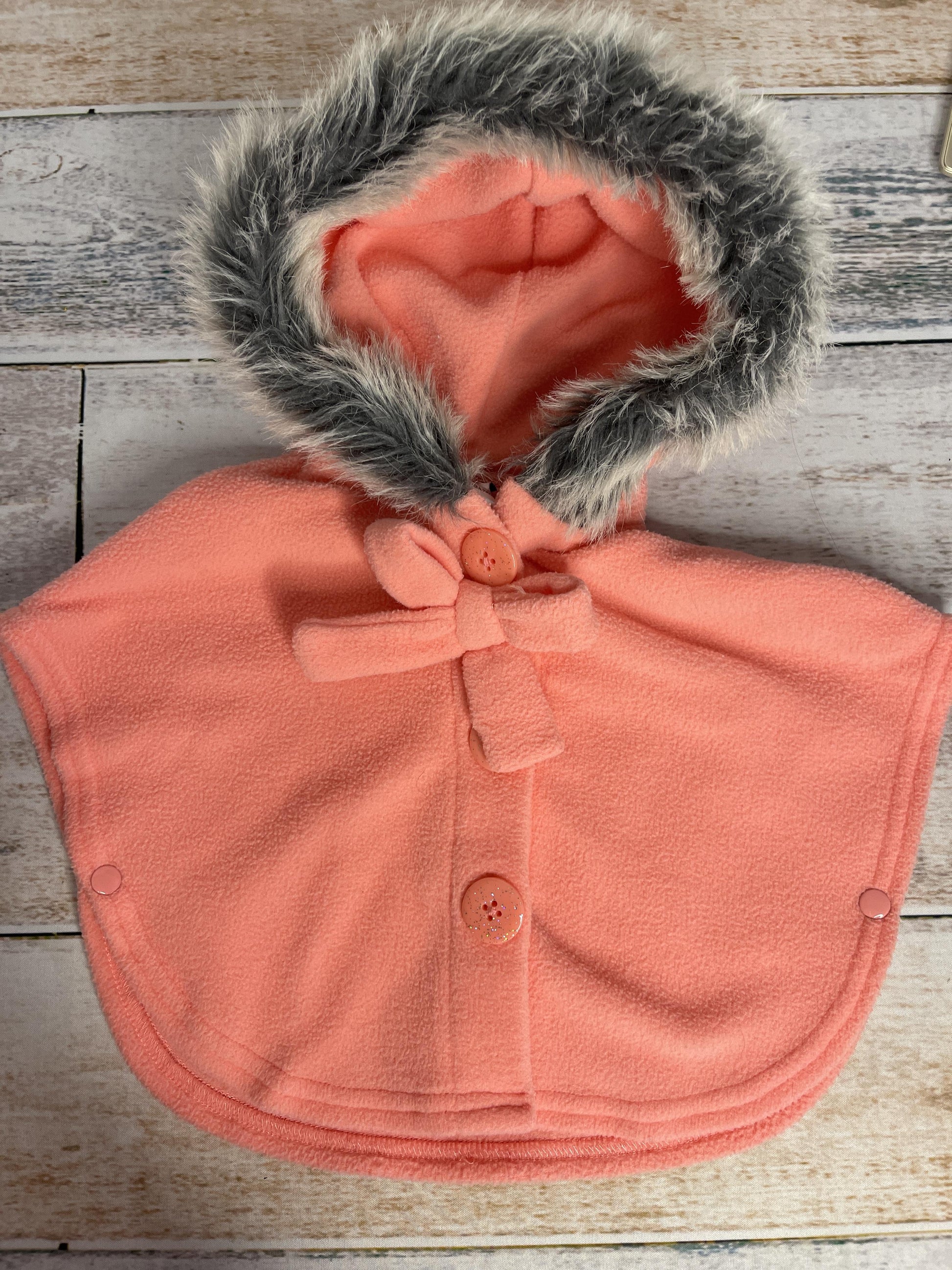 Little Lass Girls pink Jacket Size: 0-3 months pink