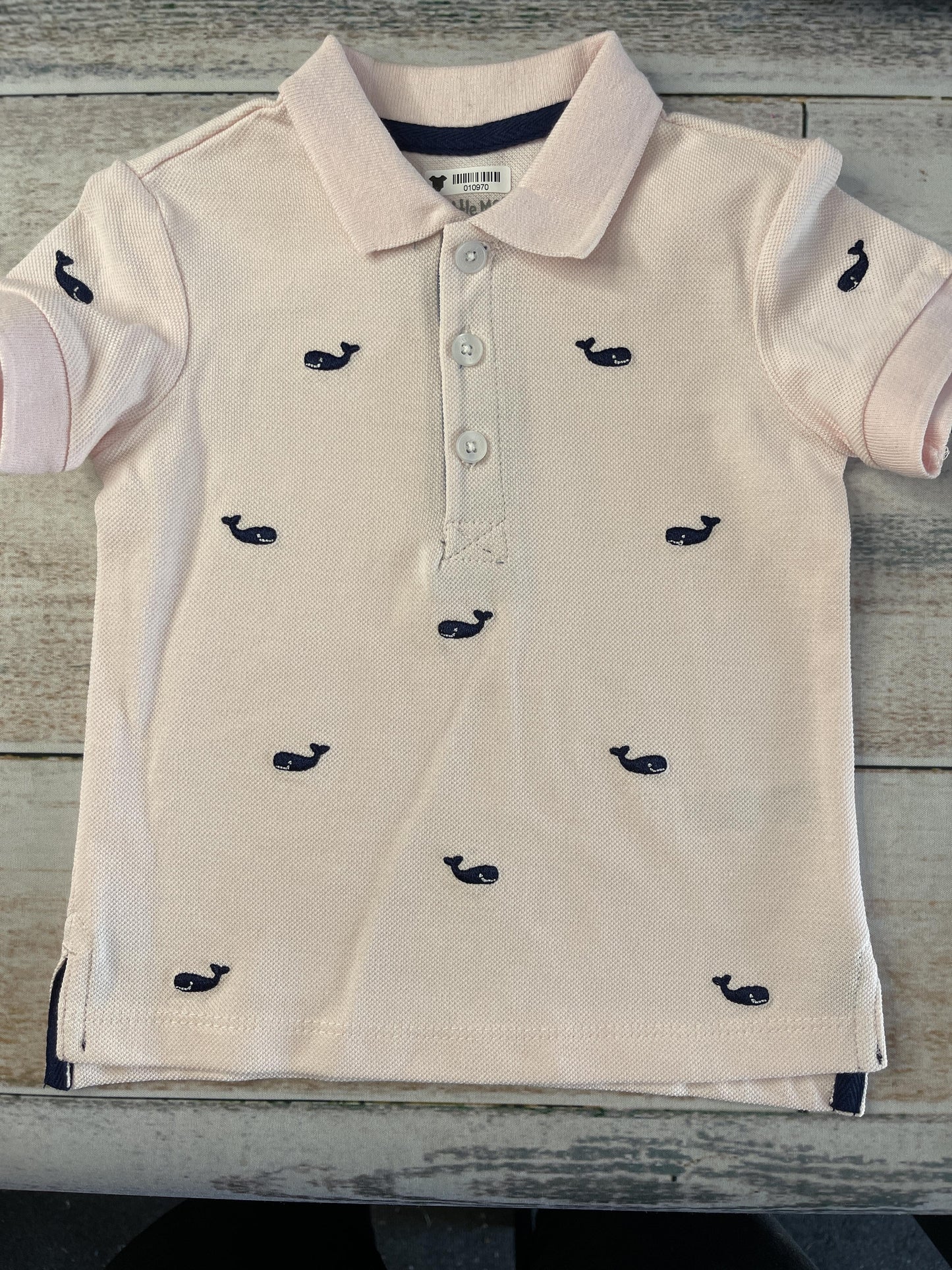 Little Me Unisex pink Polo Shirt Size: 18 months pink