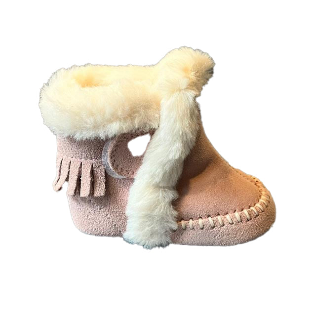 Jack & Lily Girls Pink Boots Size: 0-6 Months Pink