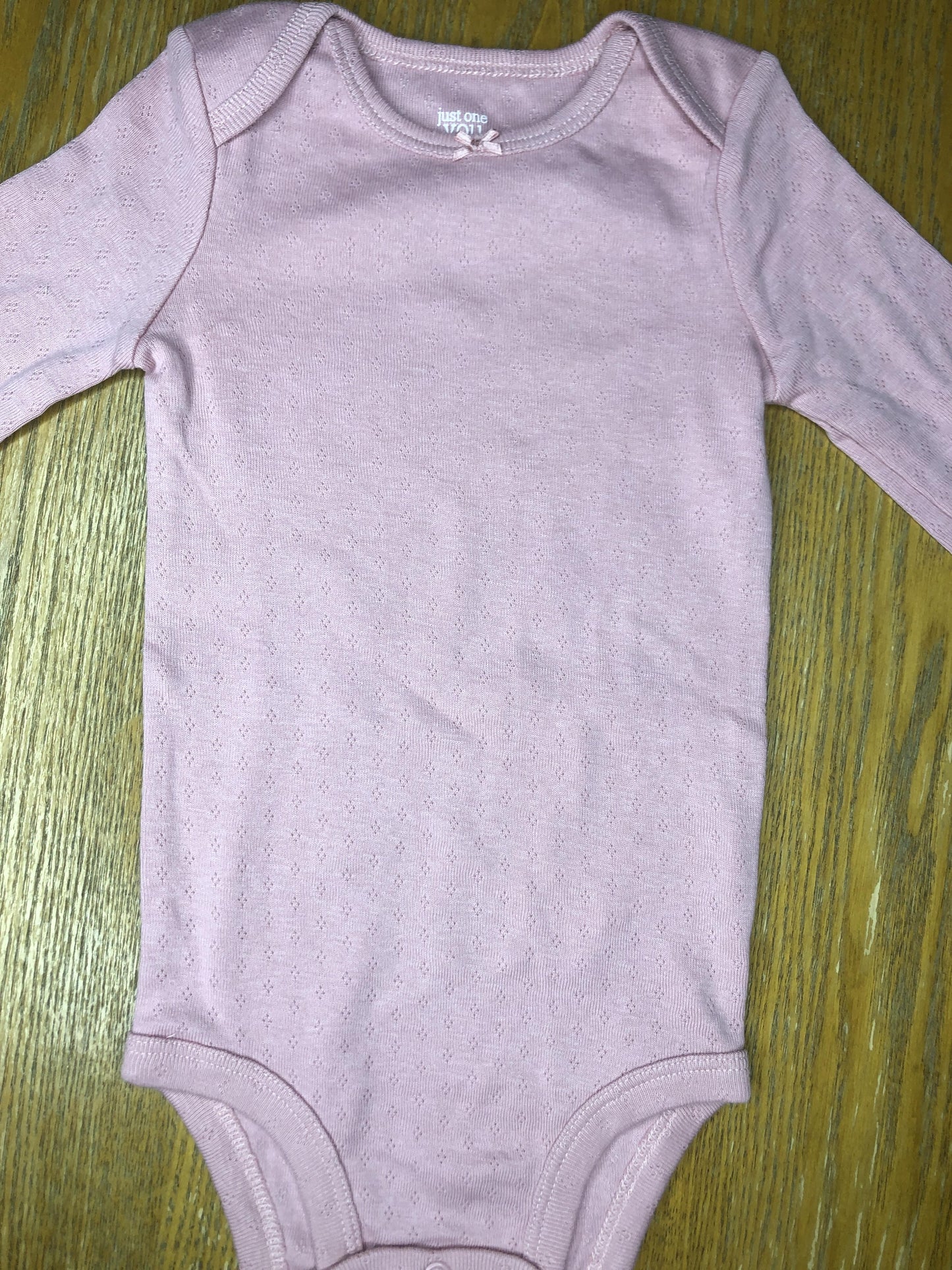 Carters Girls pink Onesie Size: 9 months pink
