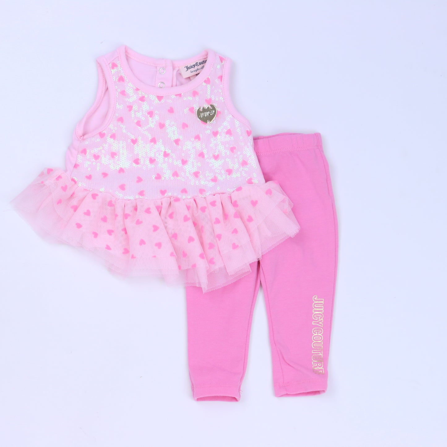 Juicy Couture Girls Pink Apparel Sets Size: 3-6 Months Pink