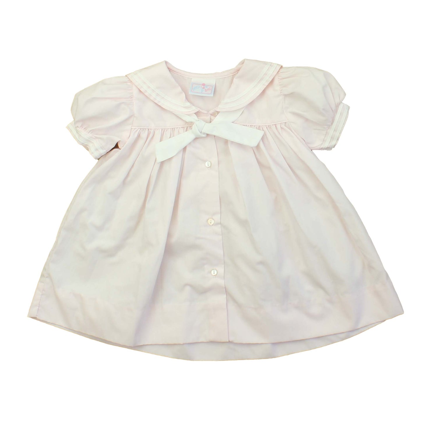 Petit Ami Girls Pink Dress Size: 12 Months Pink