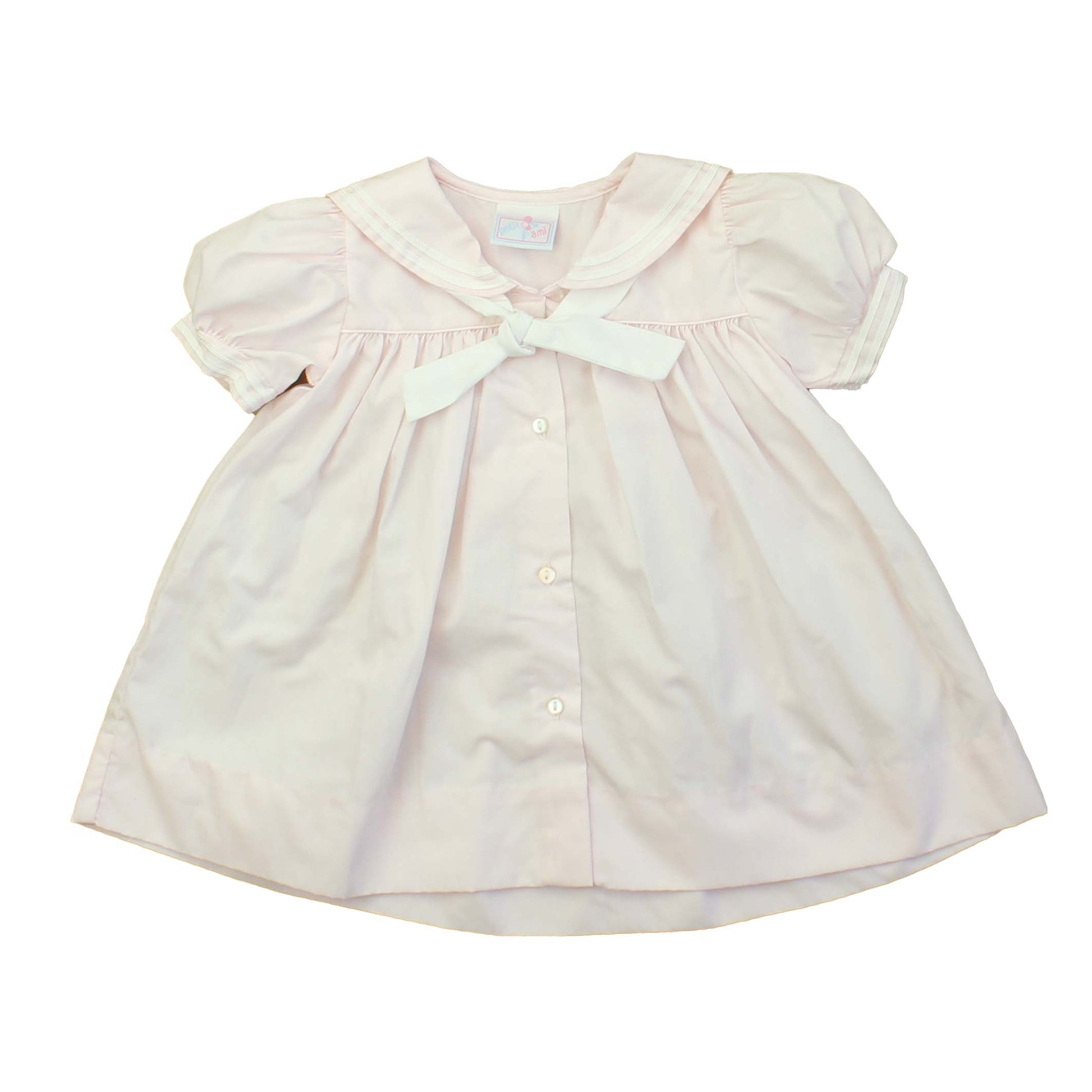 Petit Ami Girls Pink Dress Size: 12 Months Pink
