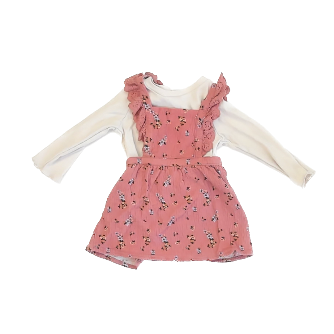 Jessica Simpson Girls Pink Dress Size: 24 Months Pink