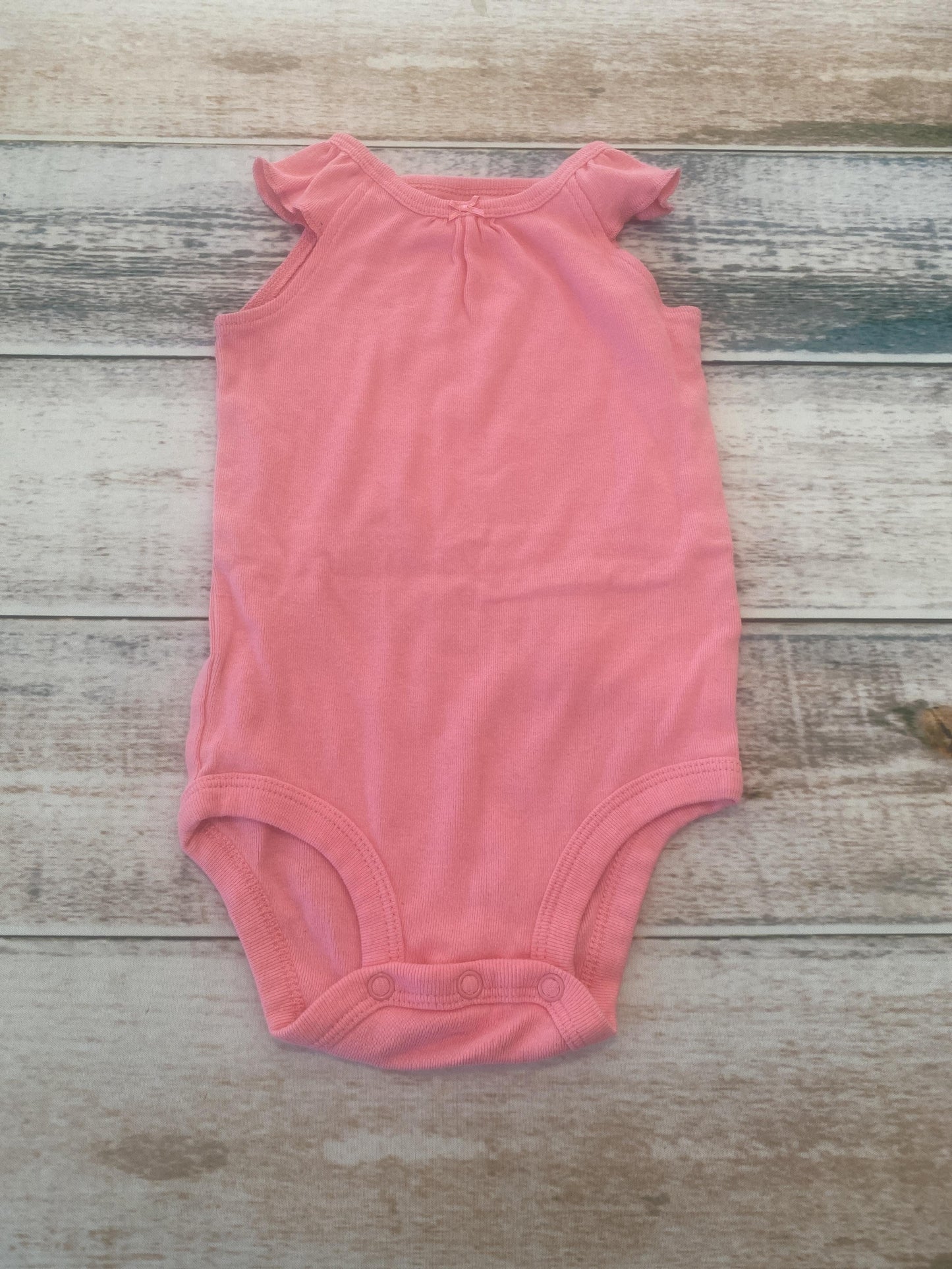 Carters Girls pink Onesie Size: 6-9 months pink