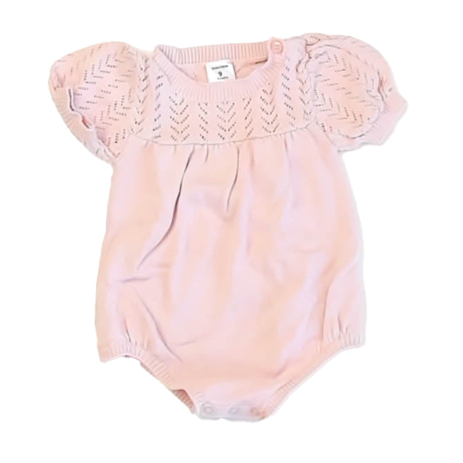 Nordstrom Girls Pink Romper Size: 9 Months Pink