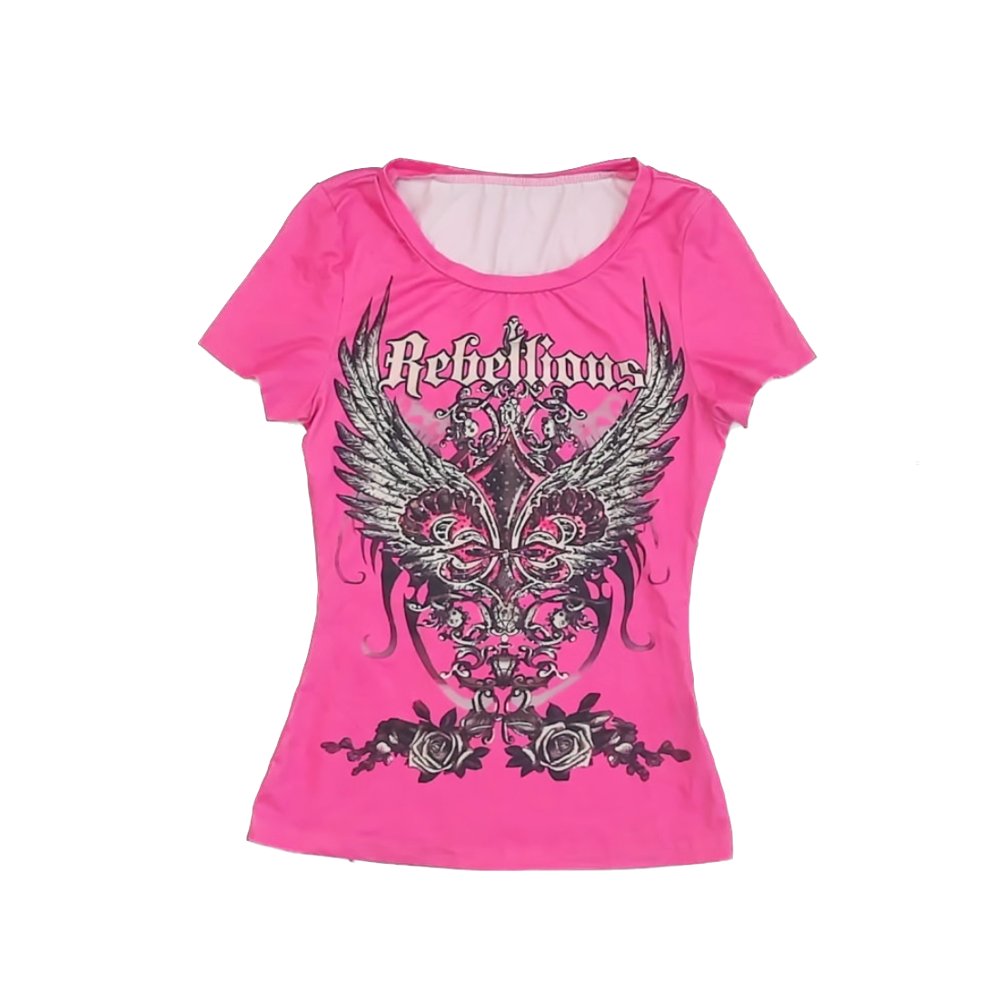 Unknown Girls Pink Short Sleeve Shirt Size: *12-14 Years Pink