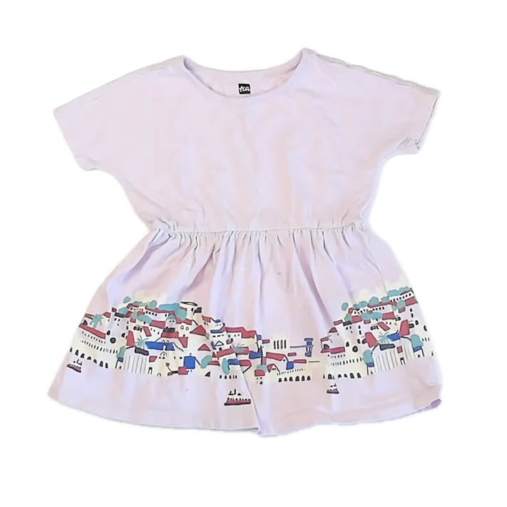 Tea Collection Girls Pink Dress Size: 2T Pink