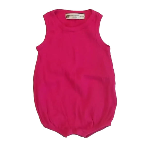 Monica + Andy Girls Pink Romper Size: 3-6 Months Pink