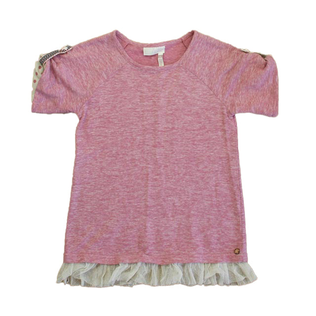 Matilda Jane Girls Pink T-Shirt Size: 8 Years