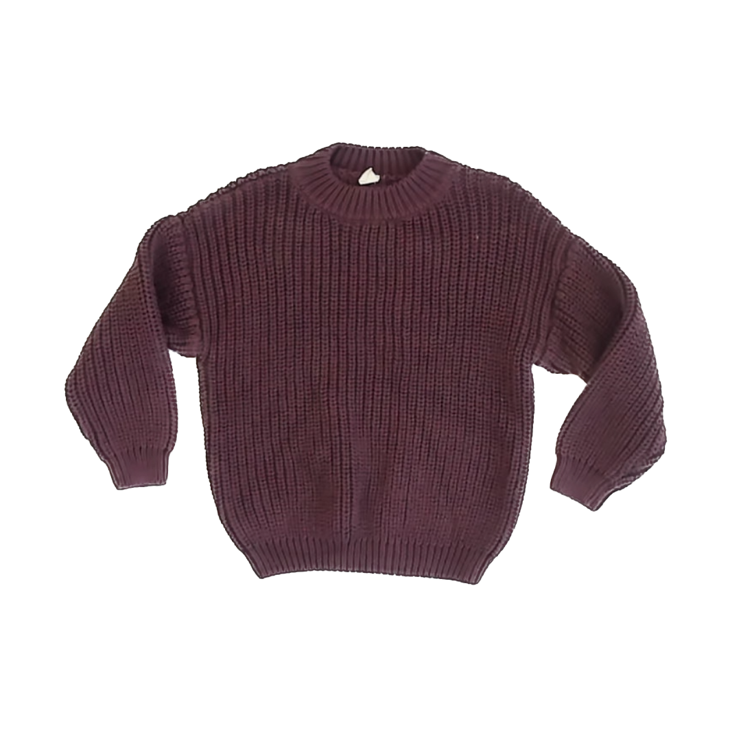 Lovely Little Girls Plum Sweater Size: 3T Plum