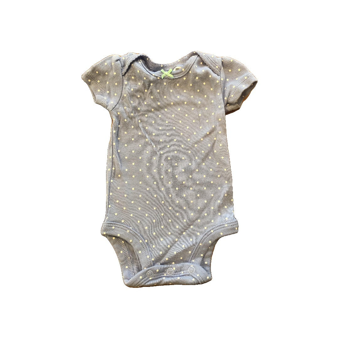 Carters Girls polka dot | Light Blue | White Onesie Size: Newborn polka dot | Light Blue | White
