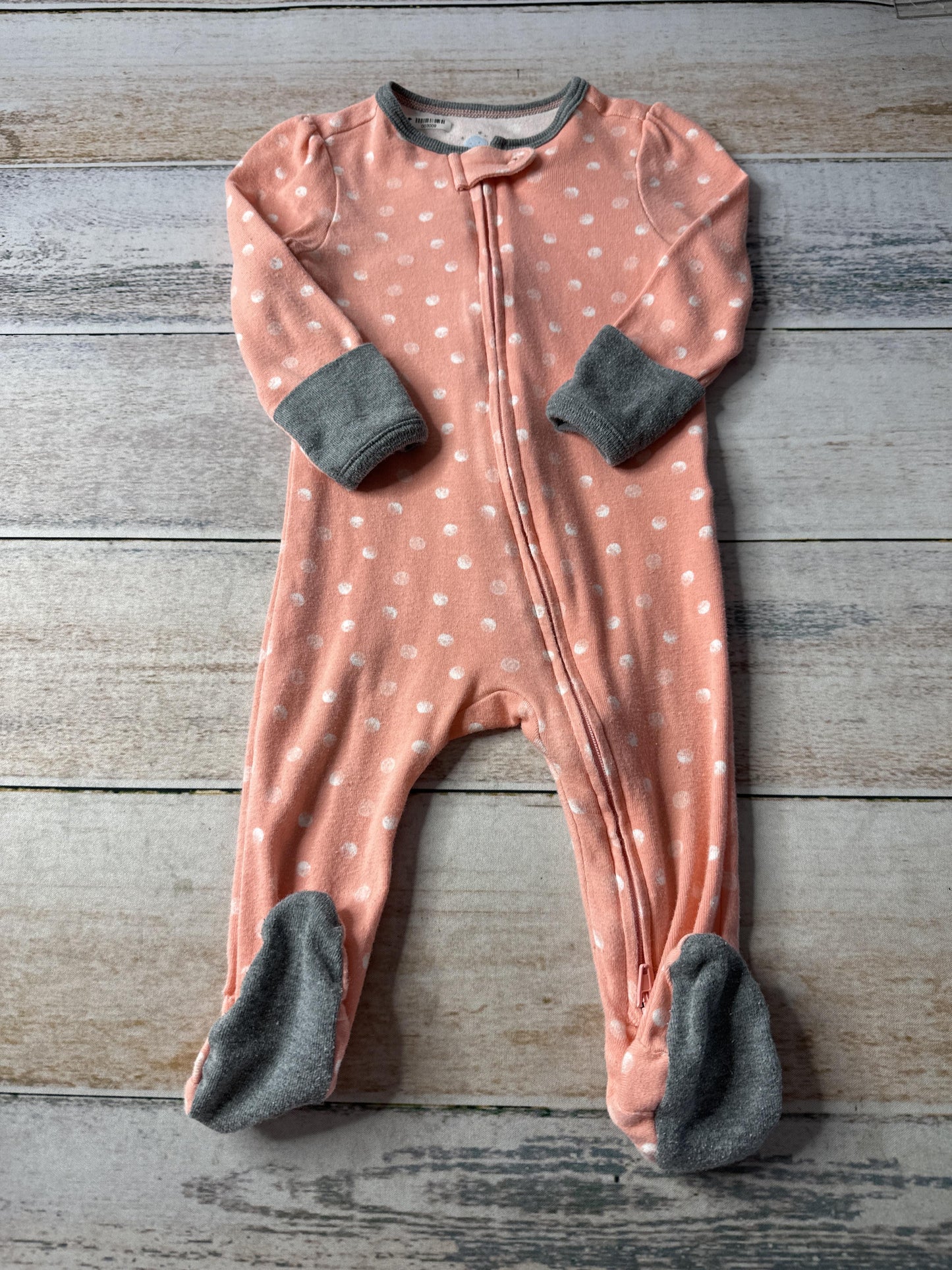 Cloud Island Girls polka dot | pink | White Pajamas Size: 6-9 months polka dot | pink | White