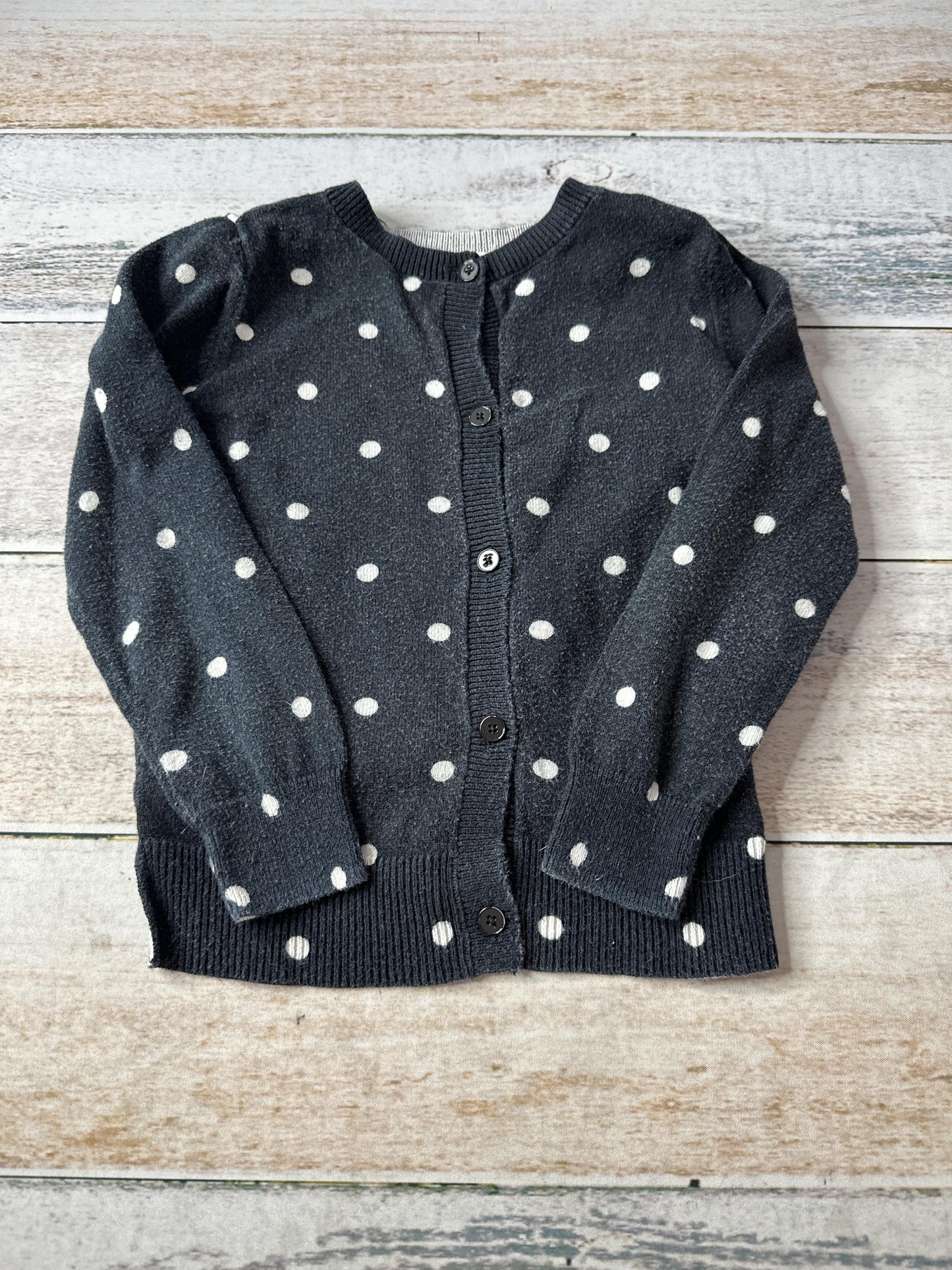 Gap Girls polka dot | White | Black Sweater Size: 4-5 Years polka dot | White | Black