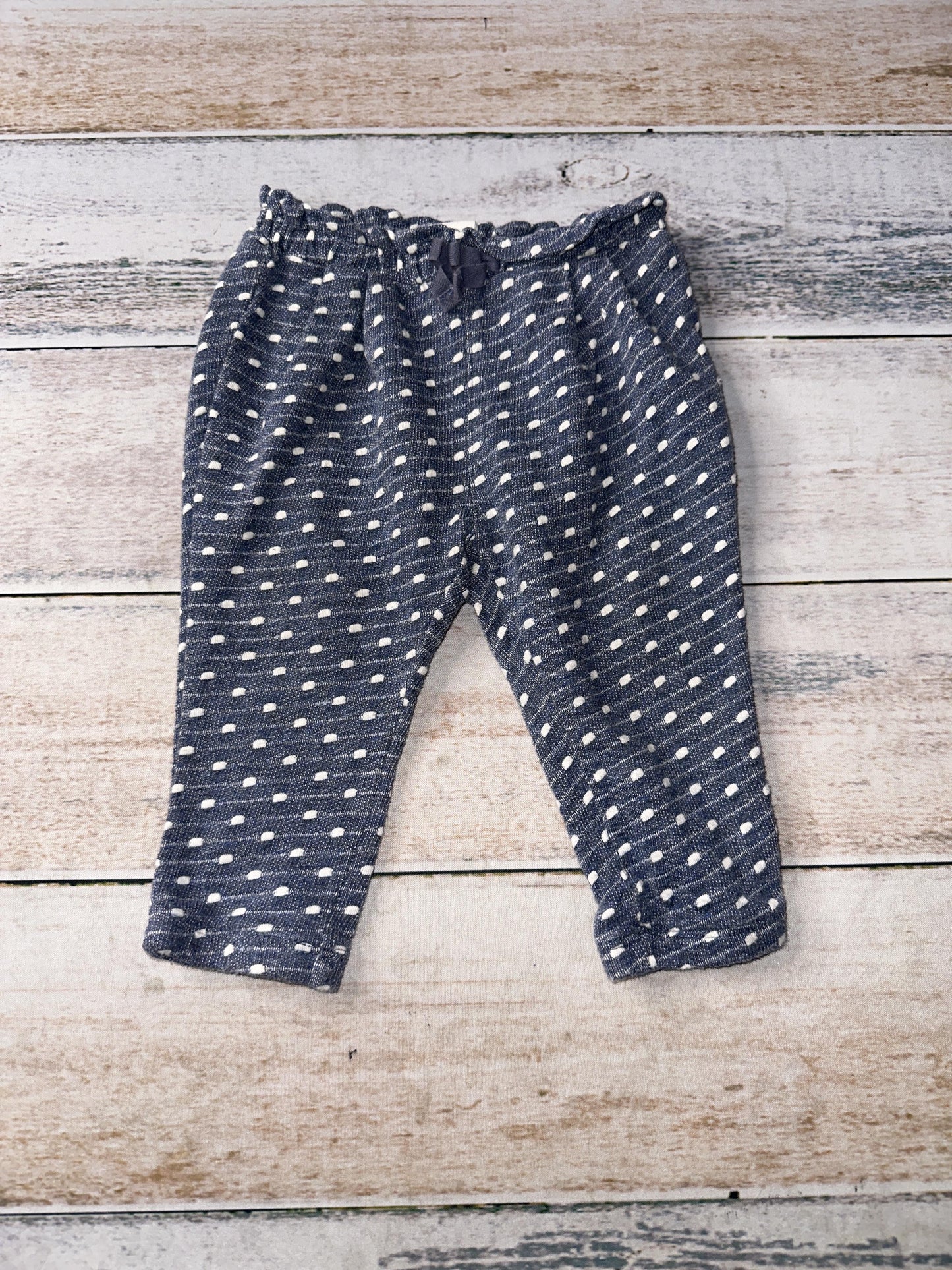 Gap Girls polka dot | White | Royal Blue Pants Size: 6-12 months polka dot | White | Royal Blue