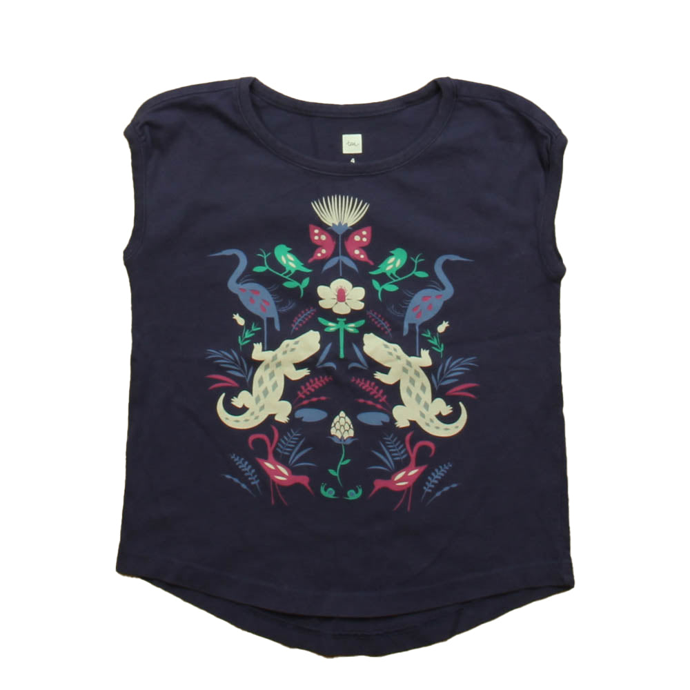 Tea Girls Purple Animal T-Shirt Size: 4T Purple Animal