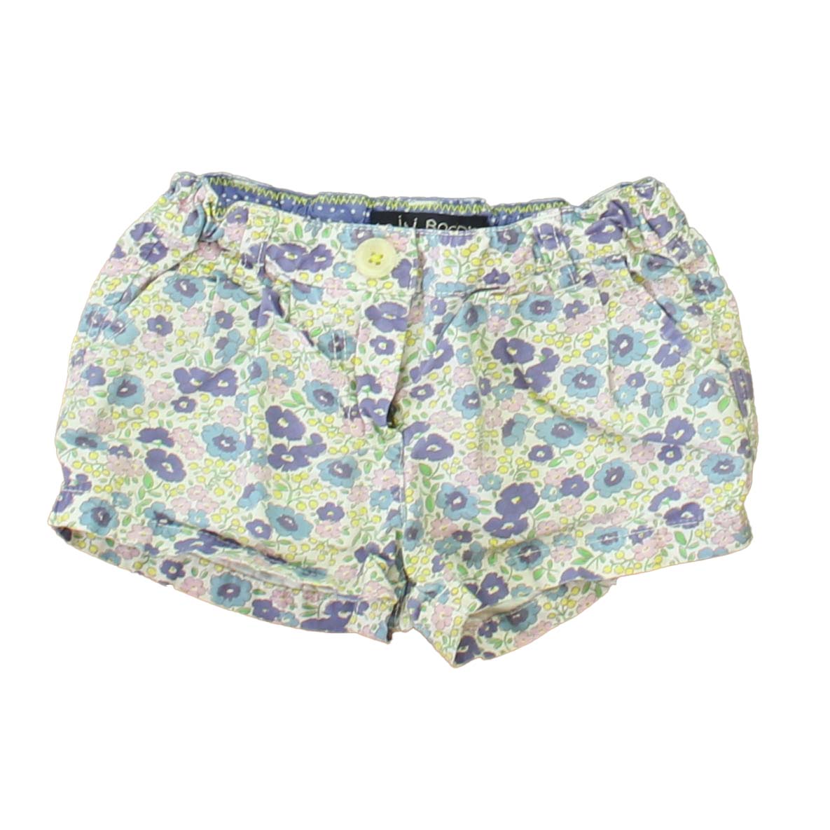 Boden Girls Purple | Blue Floral Shorts Size: 2T