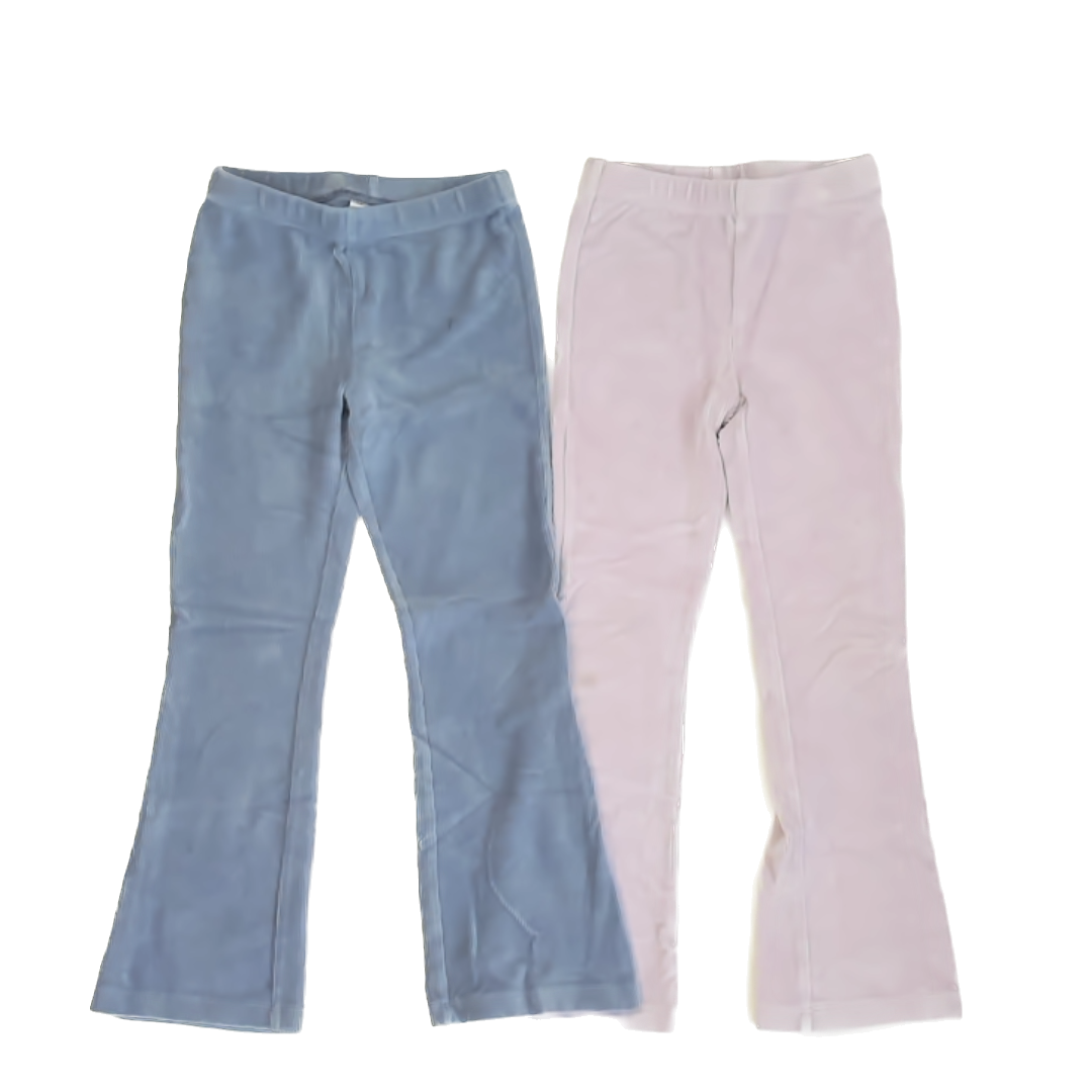 Hanna Andersson Girls Purple | Blue Casual Pants Size: 6-7 Years Purple | Blue