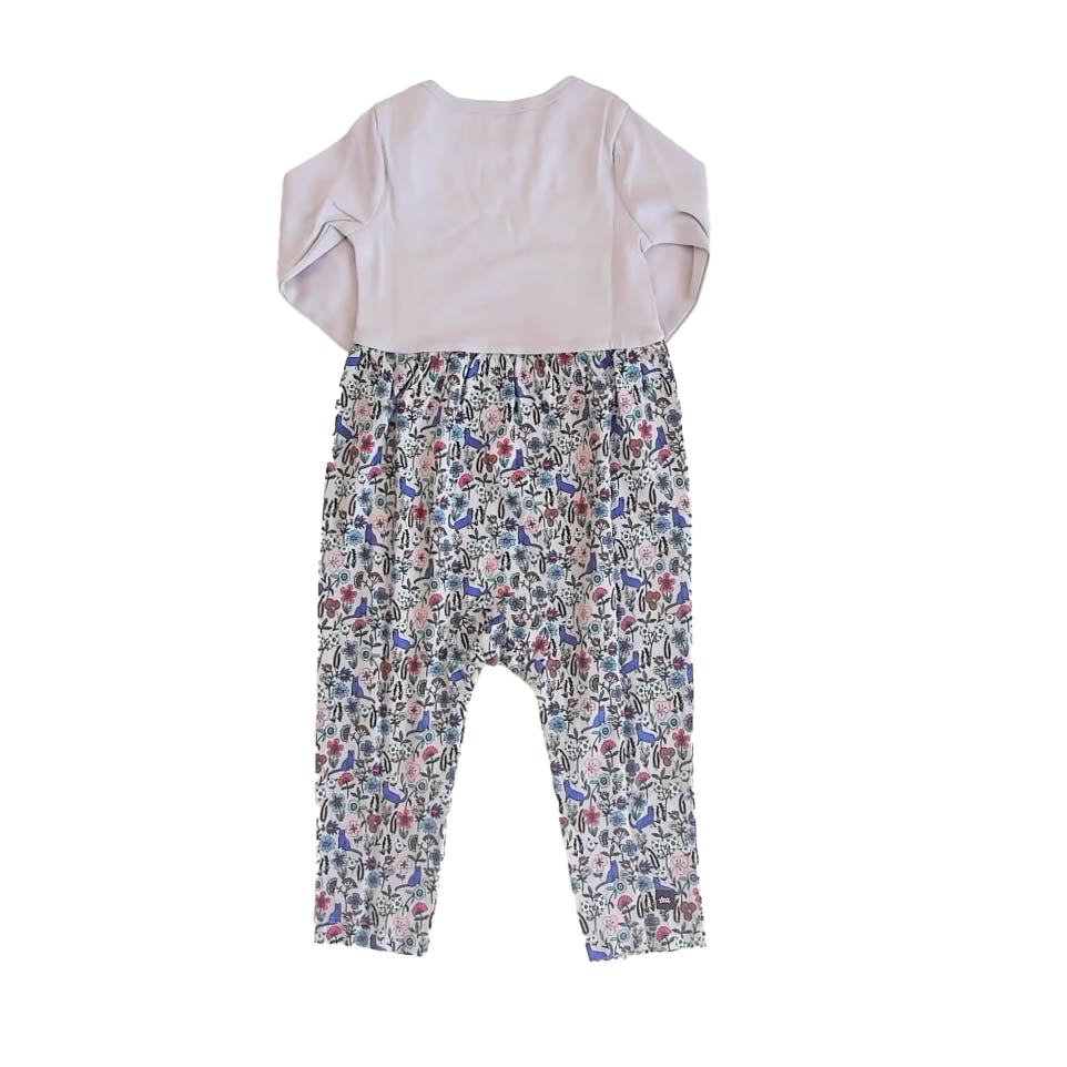 Tea Collection Girls Purple Floral Long Sleeve Outfit Size: 12-18 Months Purple Floral