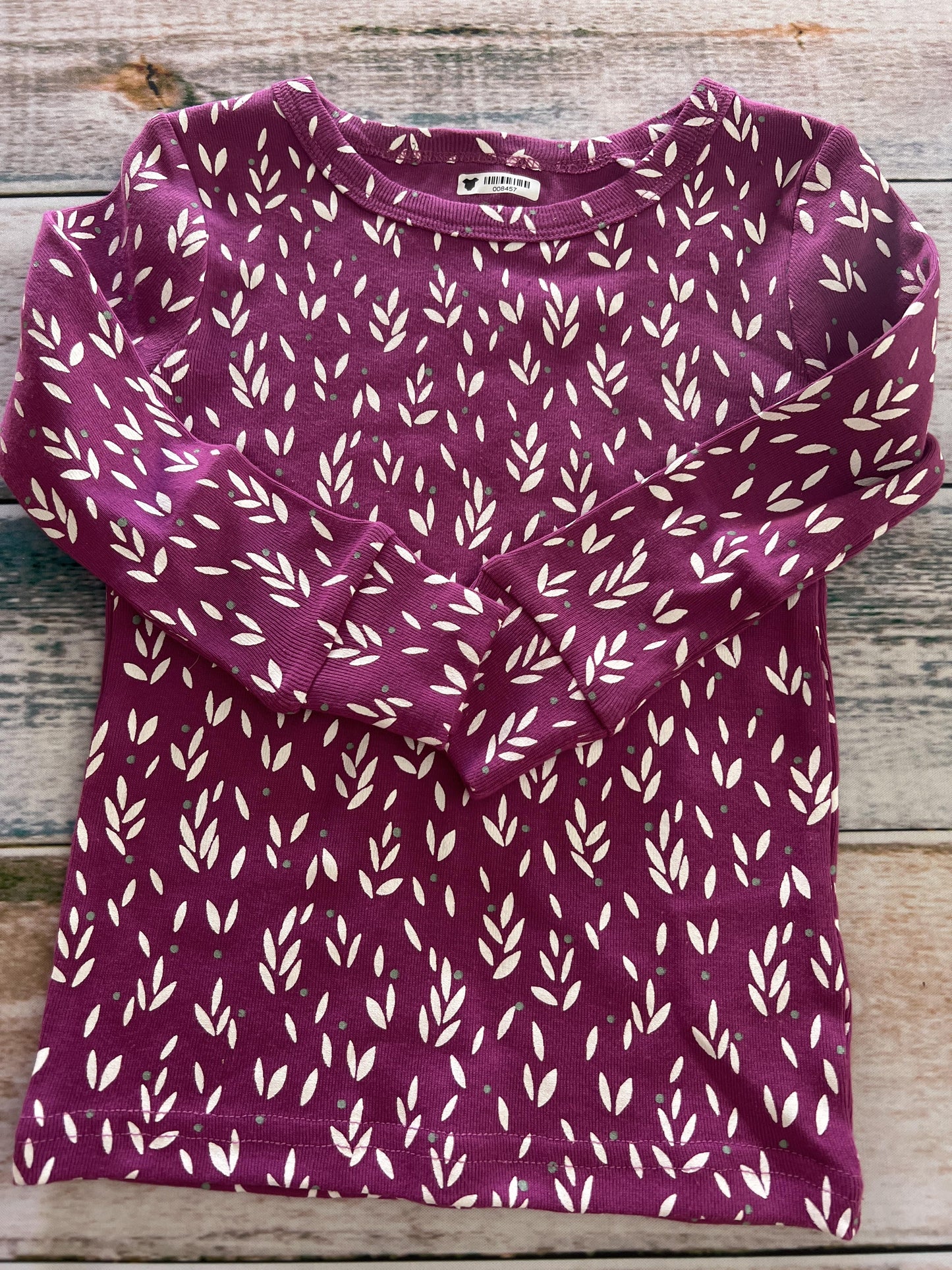 Oliver & Rain Girls purple | Flowers Pajamas Size: 2T purple | Flowers