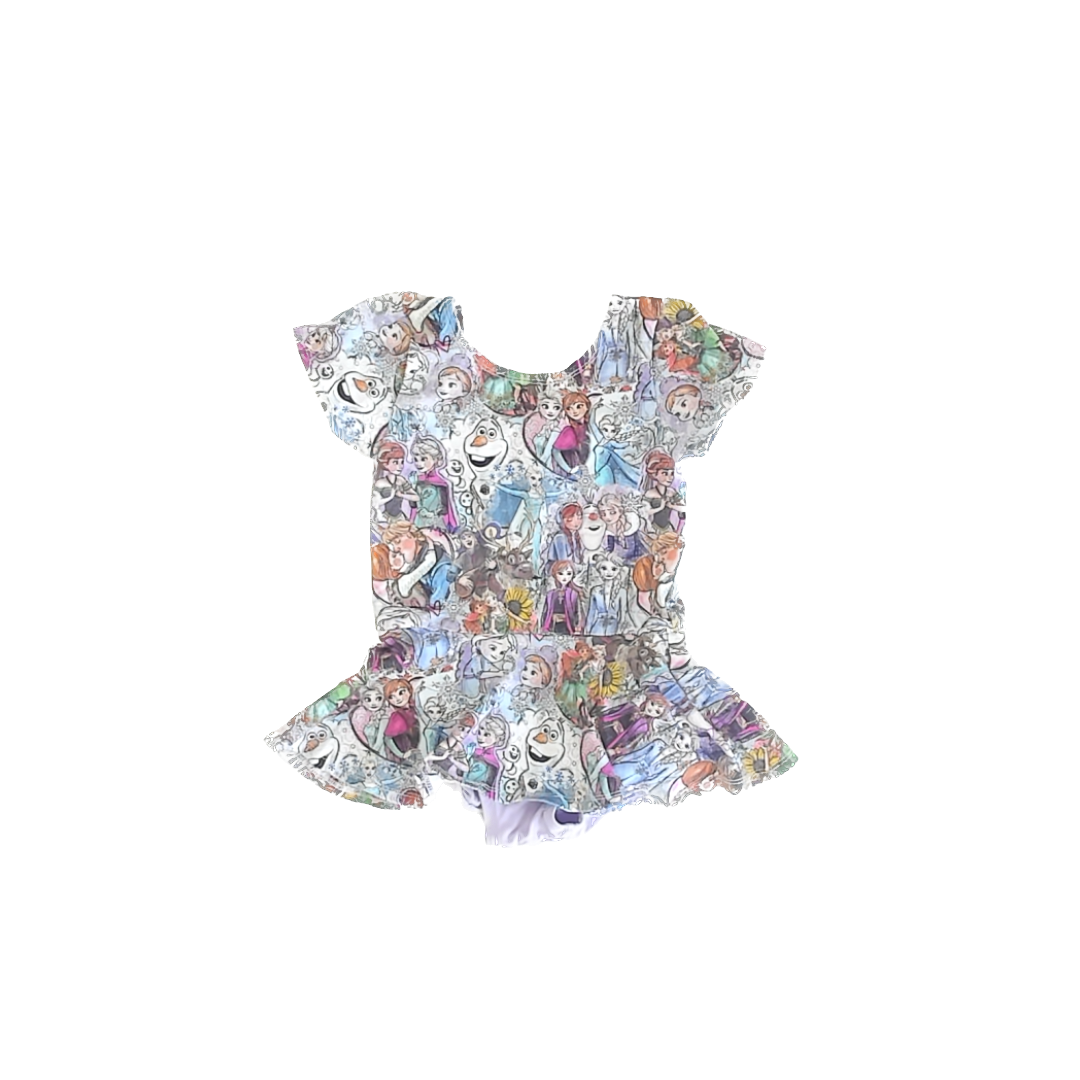 Unknown Girls Purple Frozen Leotard Size: 4-5T* Purple Frozen