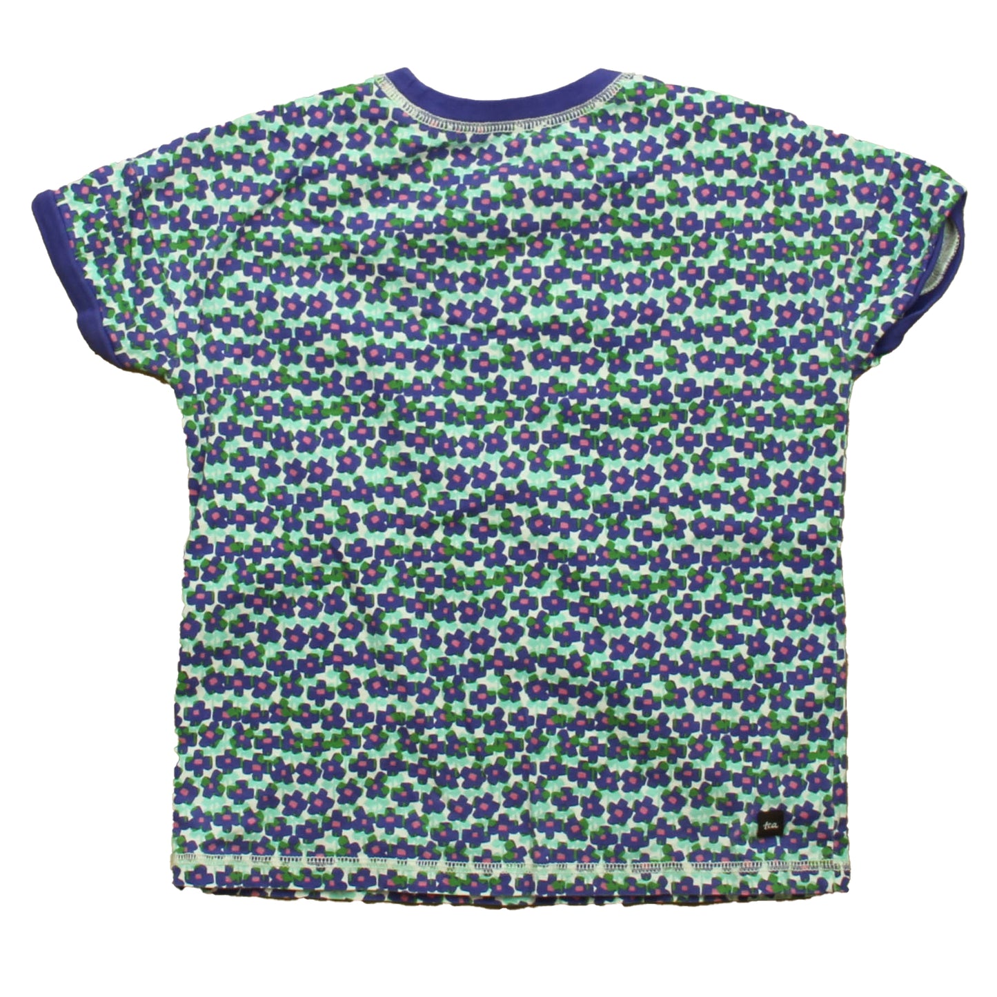 Tea Collection Girls Purple | Green T-Shirt Size: 7 Years Purple | Green