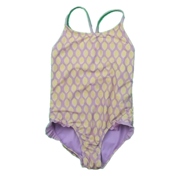 Cat & Jack Girls Purple Lemons 1-piece Swimsuit Size: 6 Years Purple Lemons