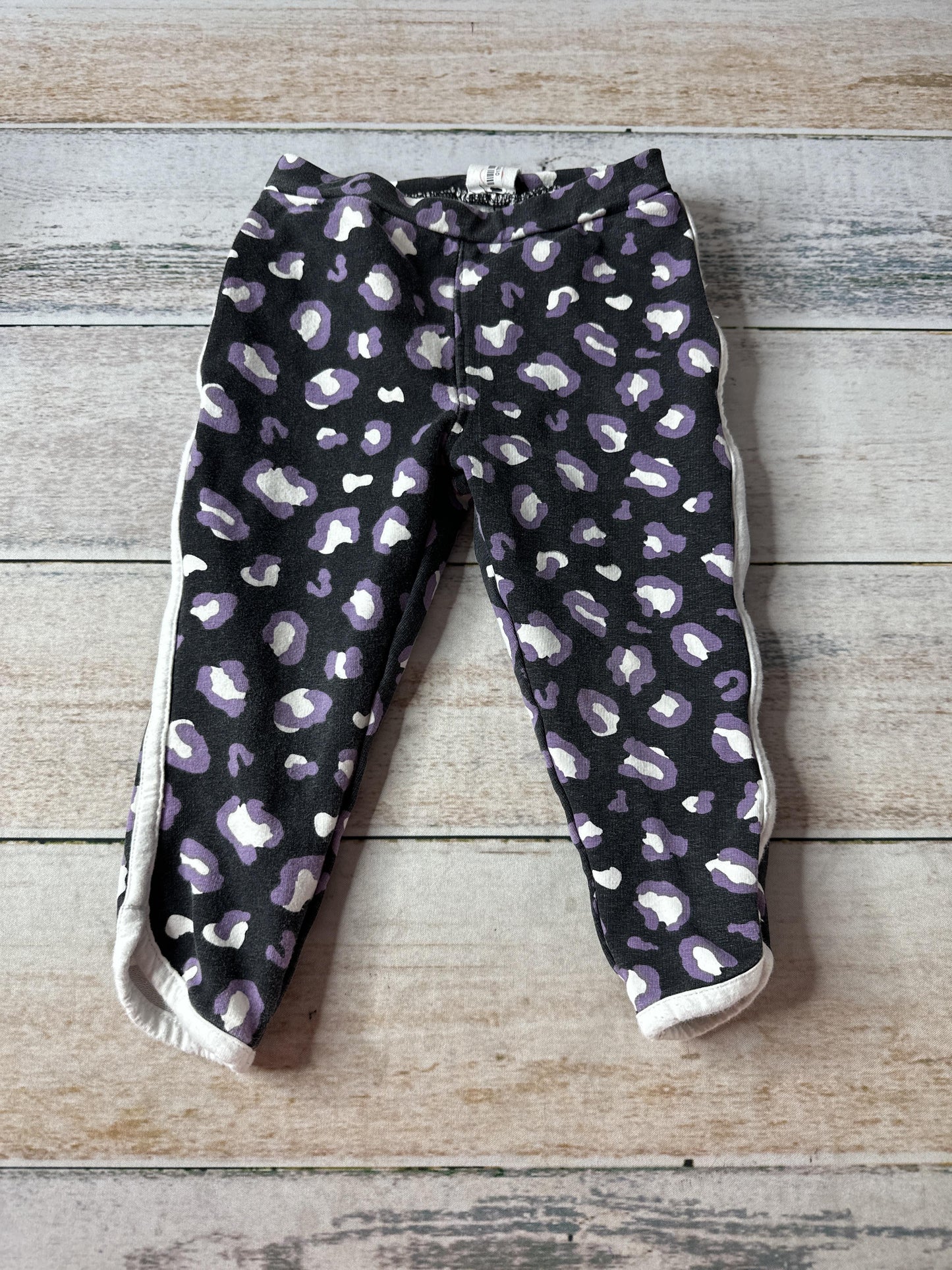 Sovereign Code Girls purple | Leopard print | Black Pants Size: 2T purple | Leopard print | Black